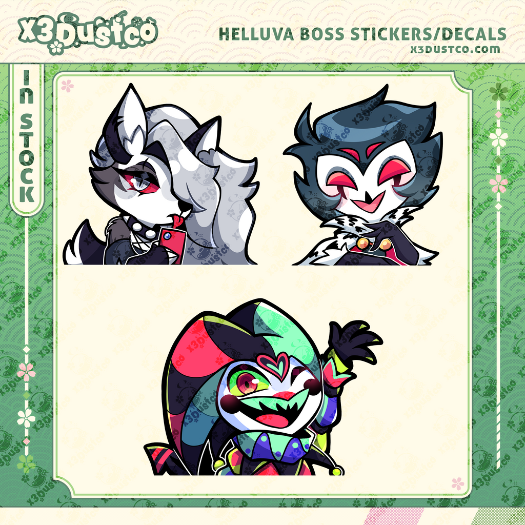 LAST RUN Helluva Boss Stickers/Decals