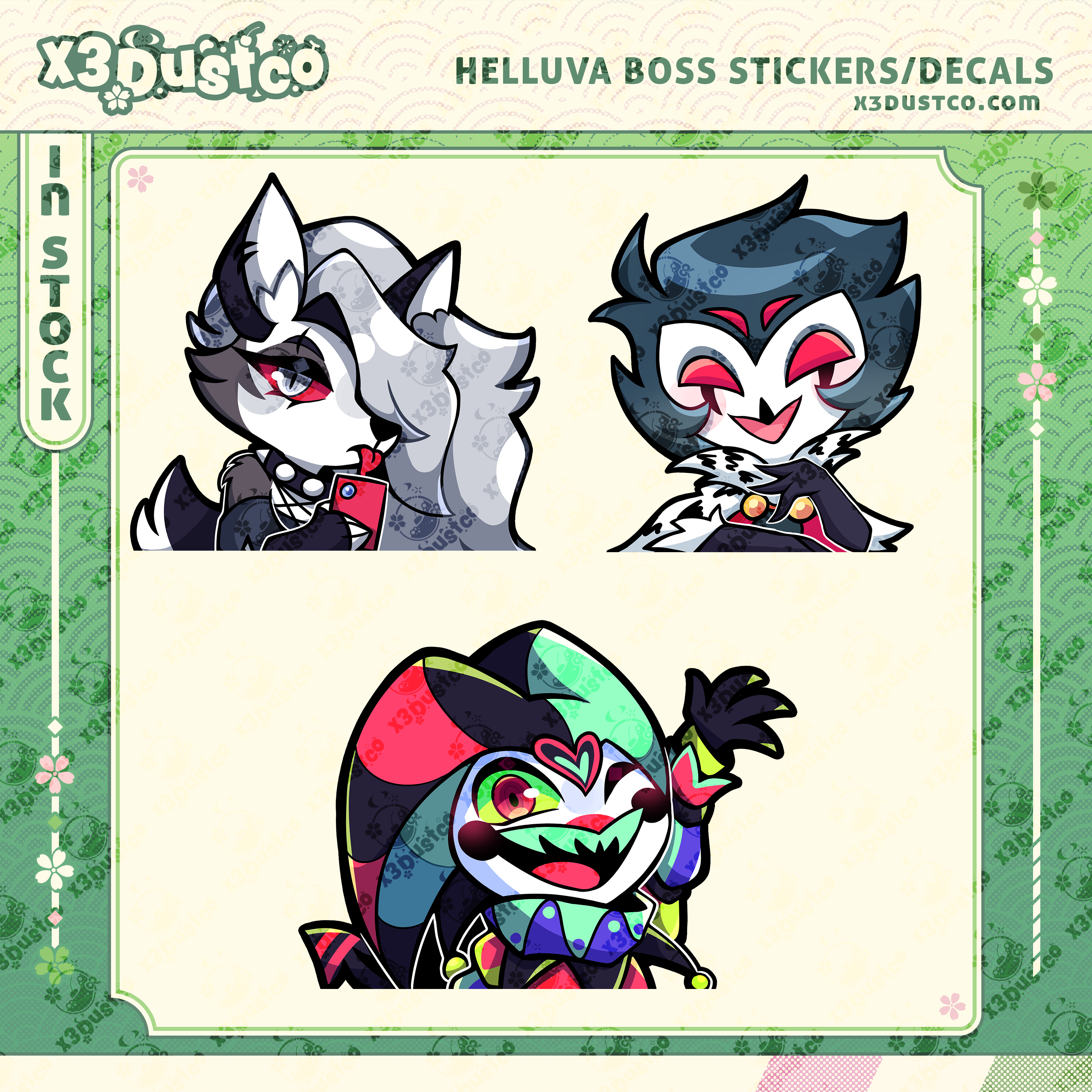 LAST RUN Helluva Boss Stickers/Decals
