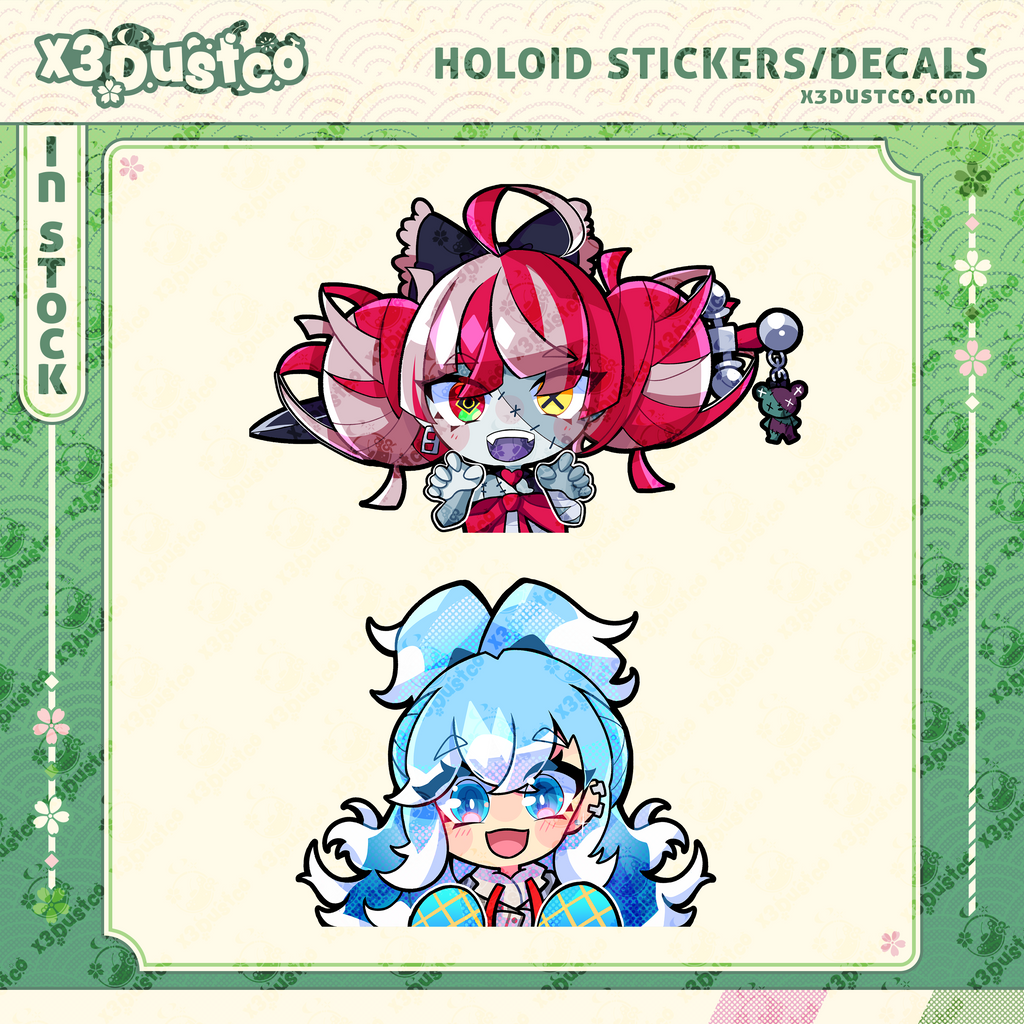 Hololive ID Stickers/Decals - Ollie/Kobo