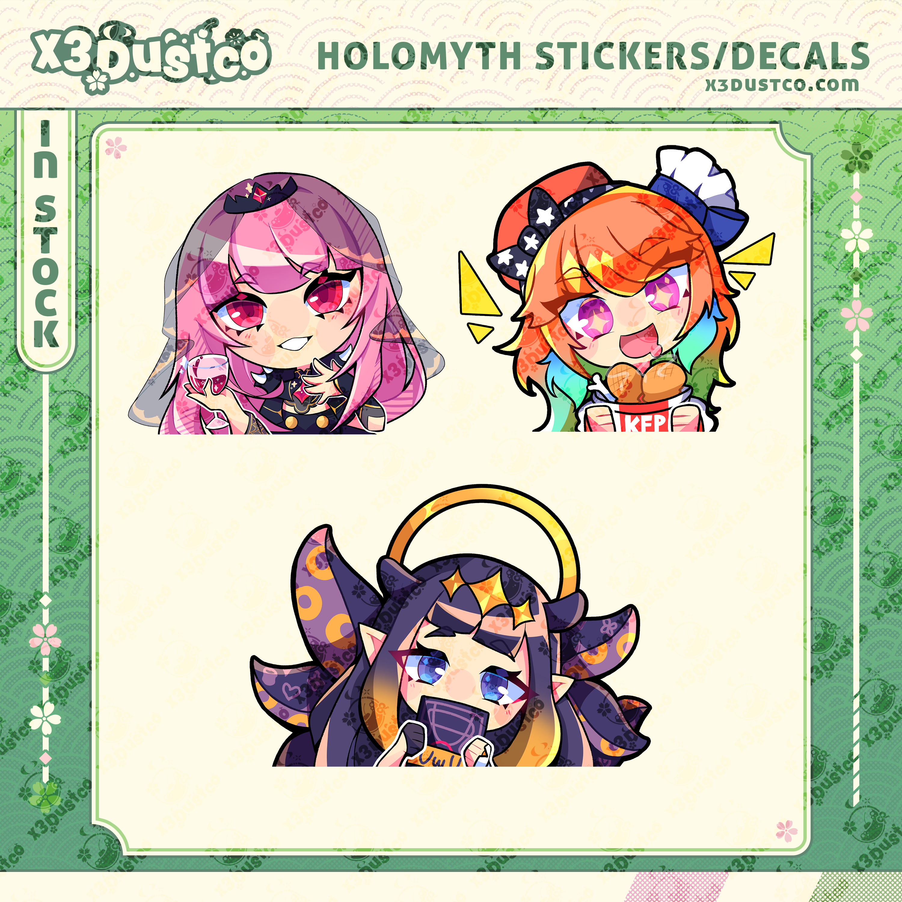 Hololive EN HoloMyth Stickers/Decals