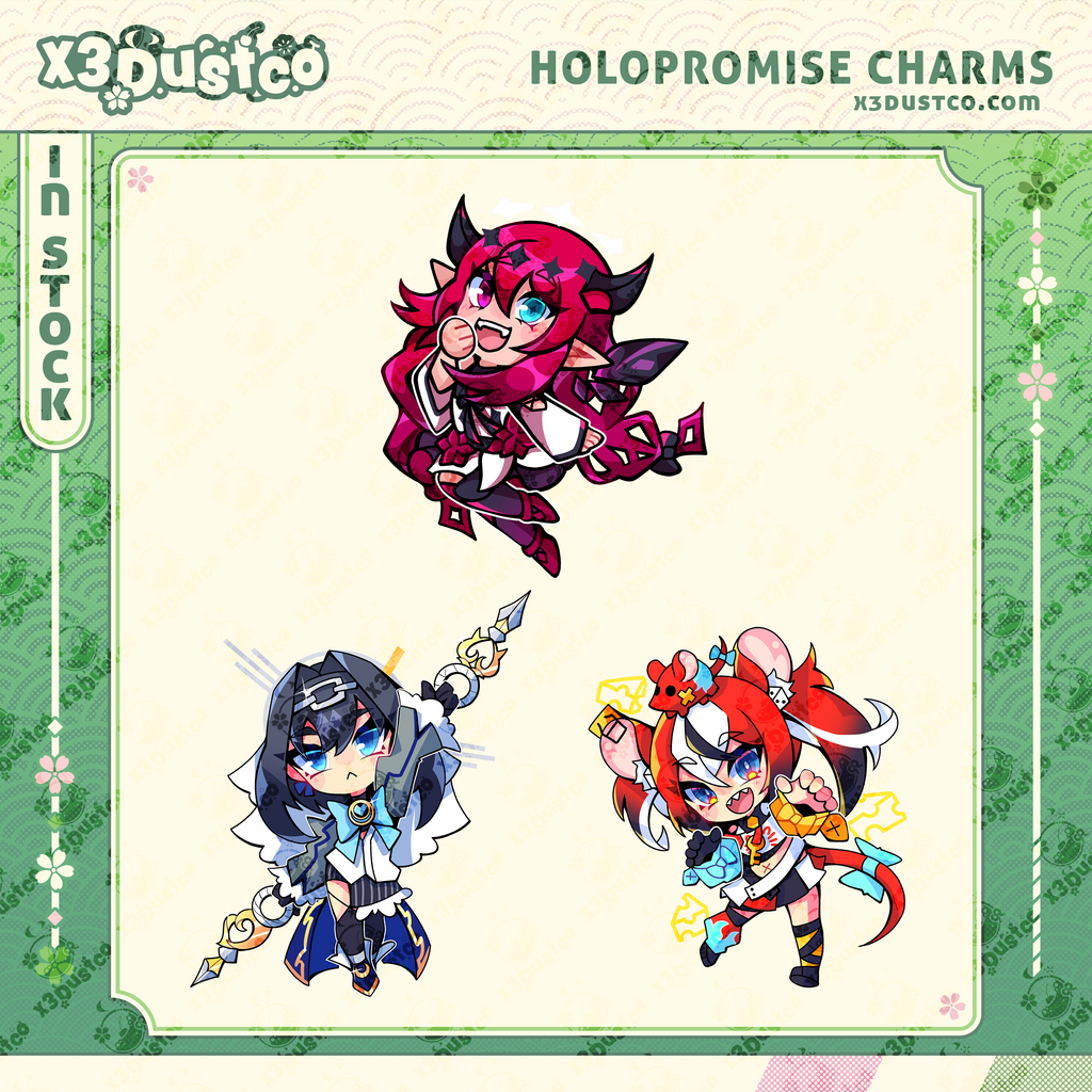 2.5in Hololive HoloPromise Keychain Charms