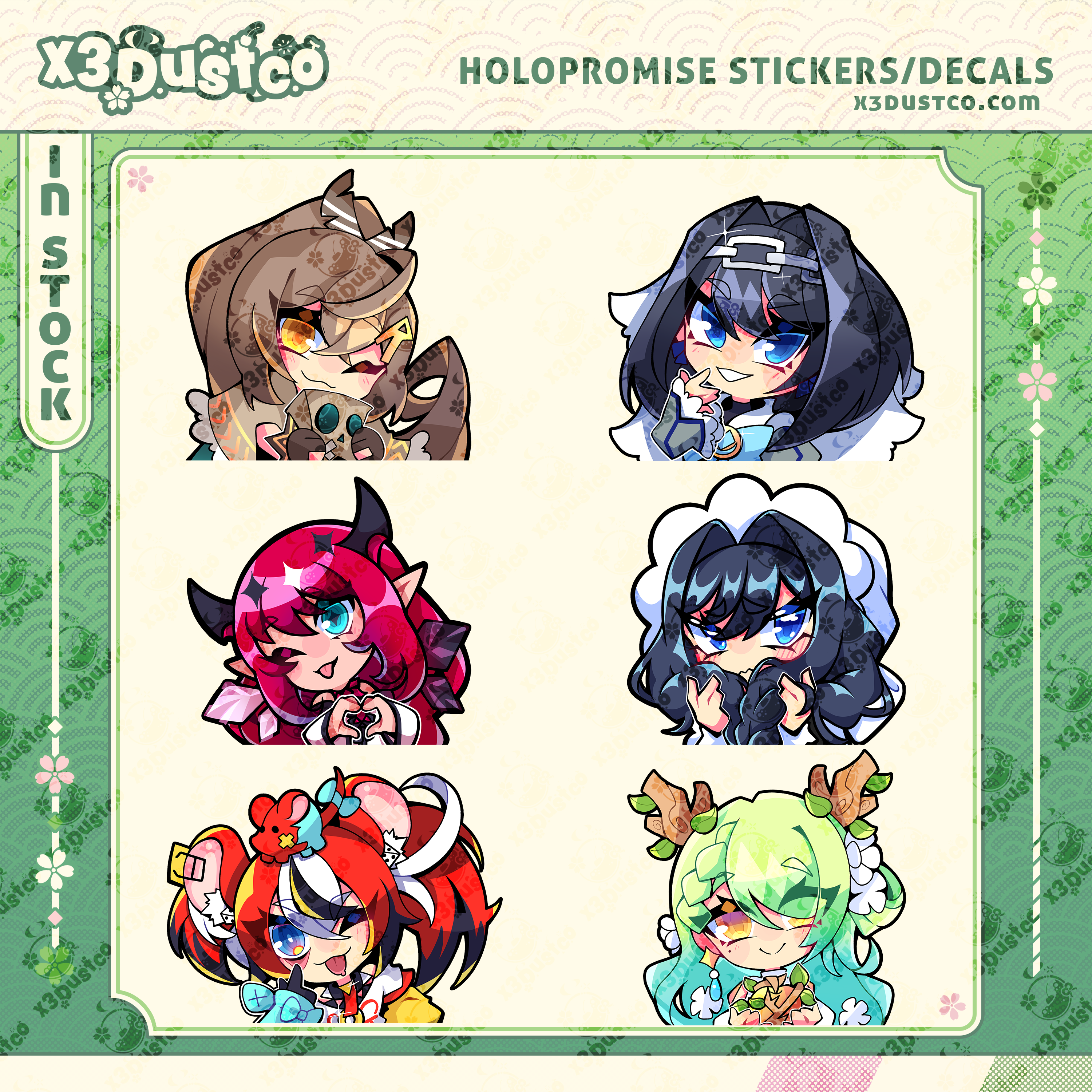 Hololive HoloPromise Vtuber Stickers/Decals
