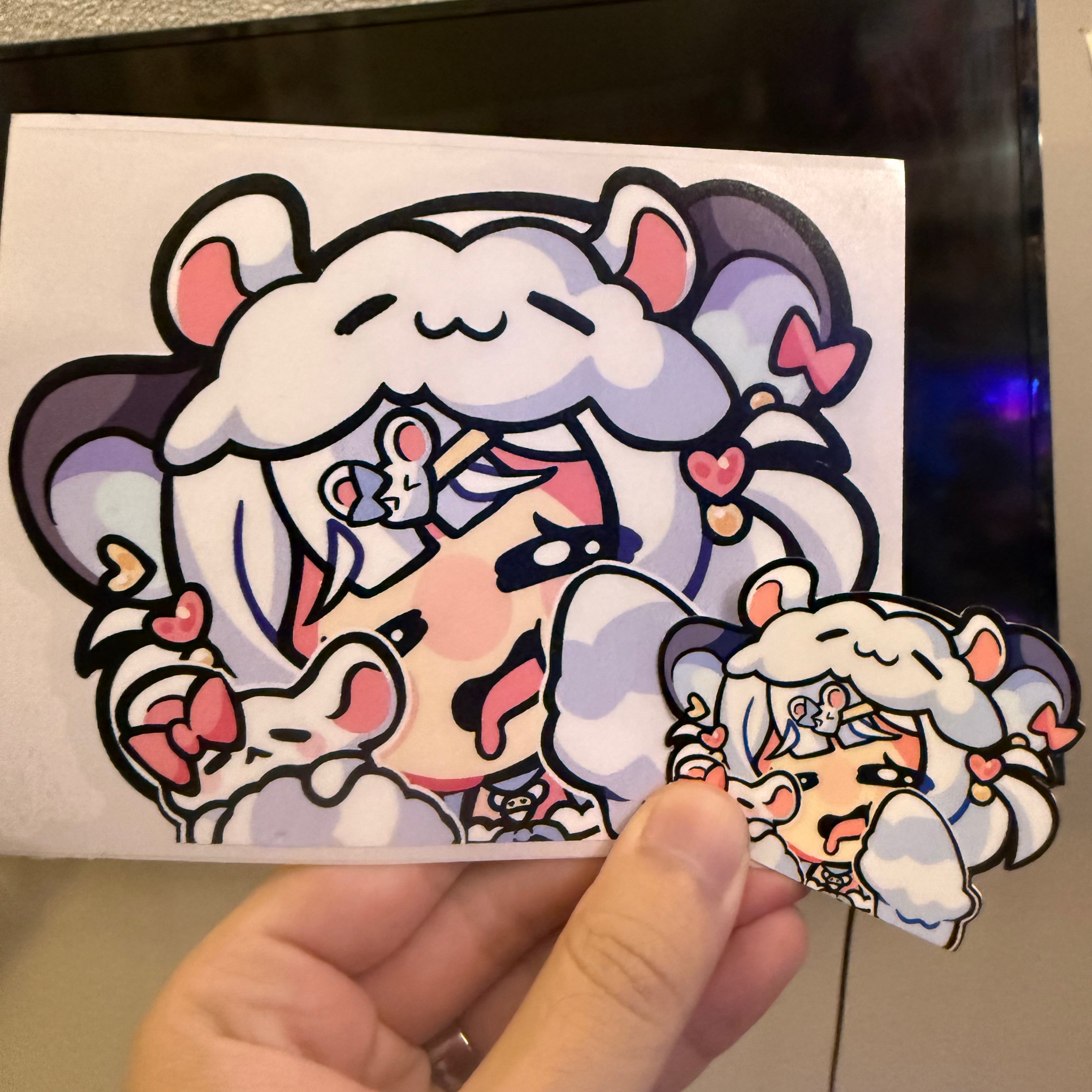 Indie Vtubers Stickers/Decals - Nemimi/Dooby/Numi/Bao/Sinder