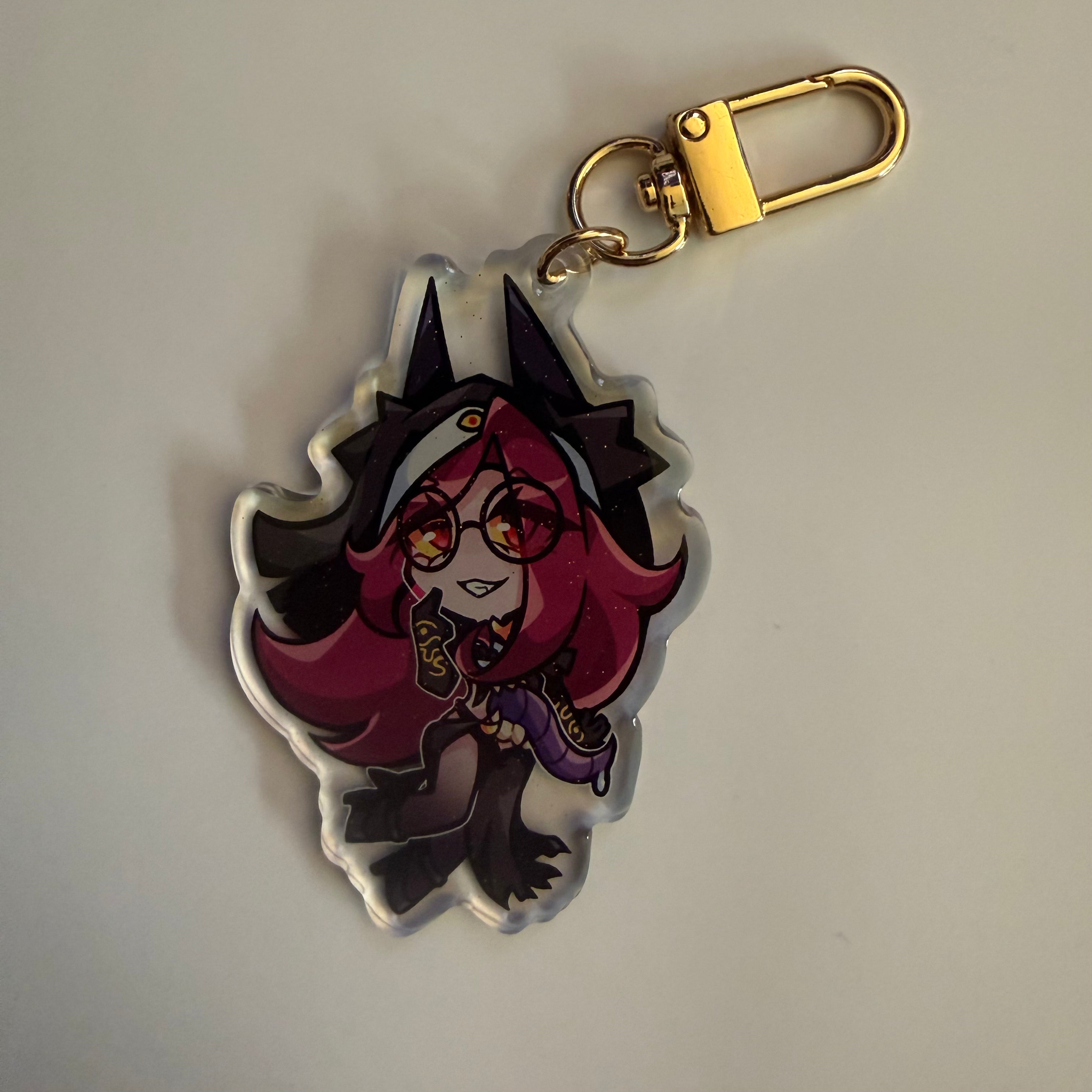2.5in Indie Vtuber Keychain Charms 8 - Yuzu/Nemimi/Giwi/Emiliya/Crelly/Camila/Noro/Layna/Sinder
