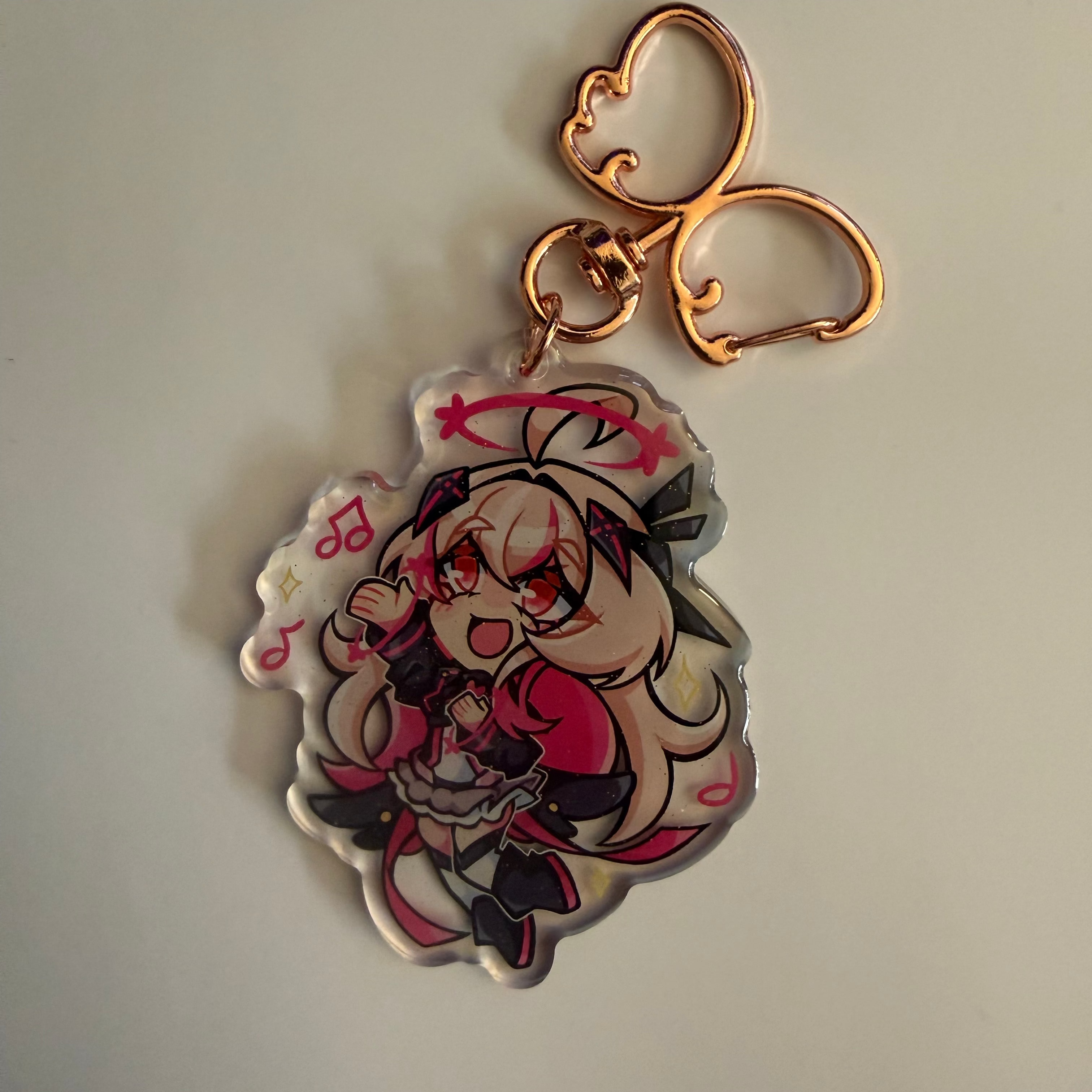 2.5in Indie Vtuber Keychain Charms 8 - Yuzu/Nemimi/Giwi/Emiliya/Crelly/Camila/Noro/Layna/Sinder