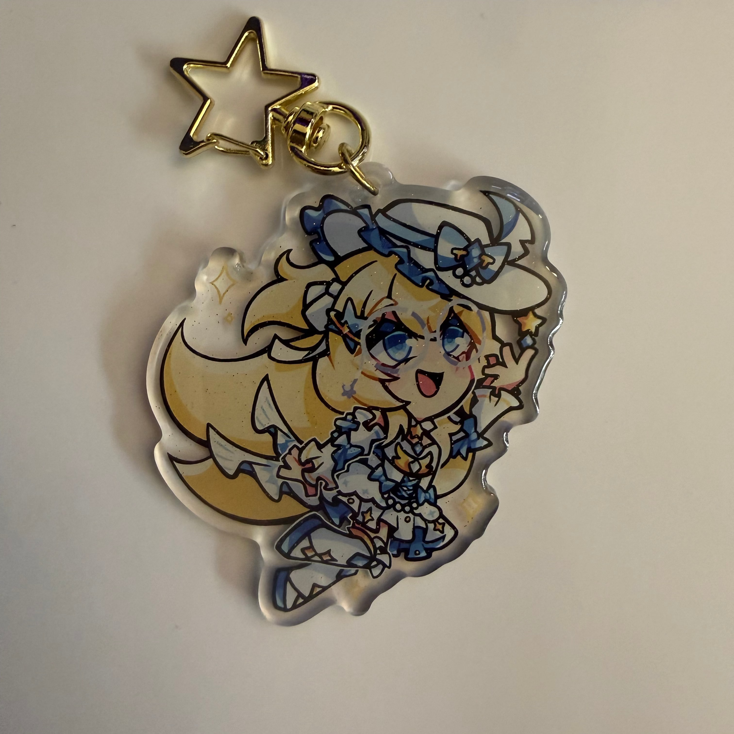 2.5in Indie Vtuber Keychain Charms 6 - Fufu/Fraiki/Lucia/Auteru/August Anomaly/Papa Mutt/Kloe Croc/Starlight Daryl/MysticLight/Fenari