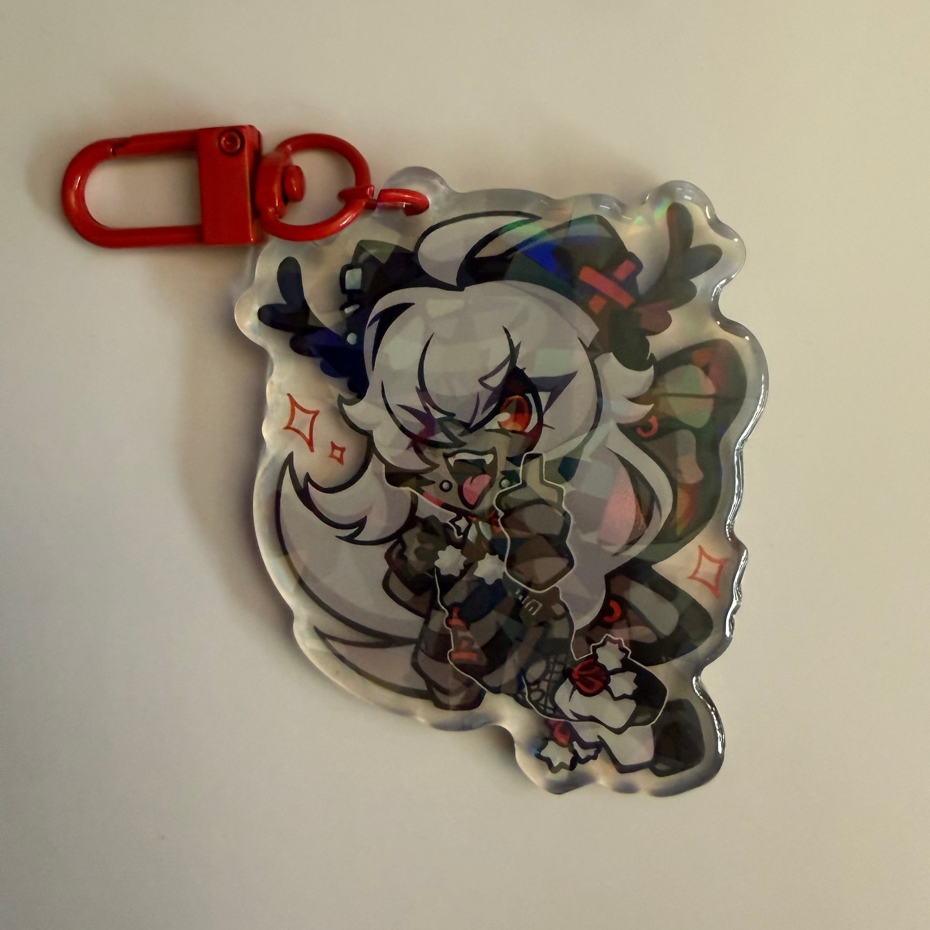 2.5in Indie Vtuber Keychain Charms 6 - Fufu/Fraiki/Lucia/Auteru/August Anomaly/Papa Mutt/Kloe Croc/Starlight Daryl/MysticLight/Fenari