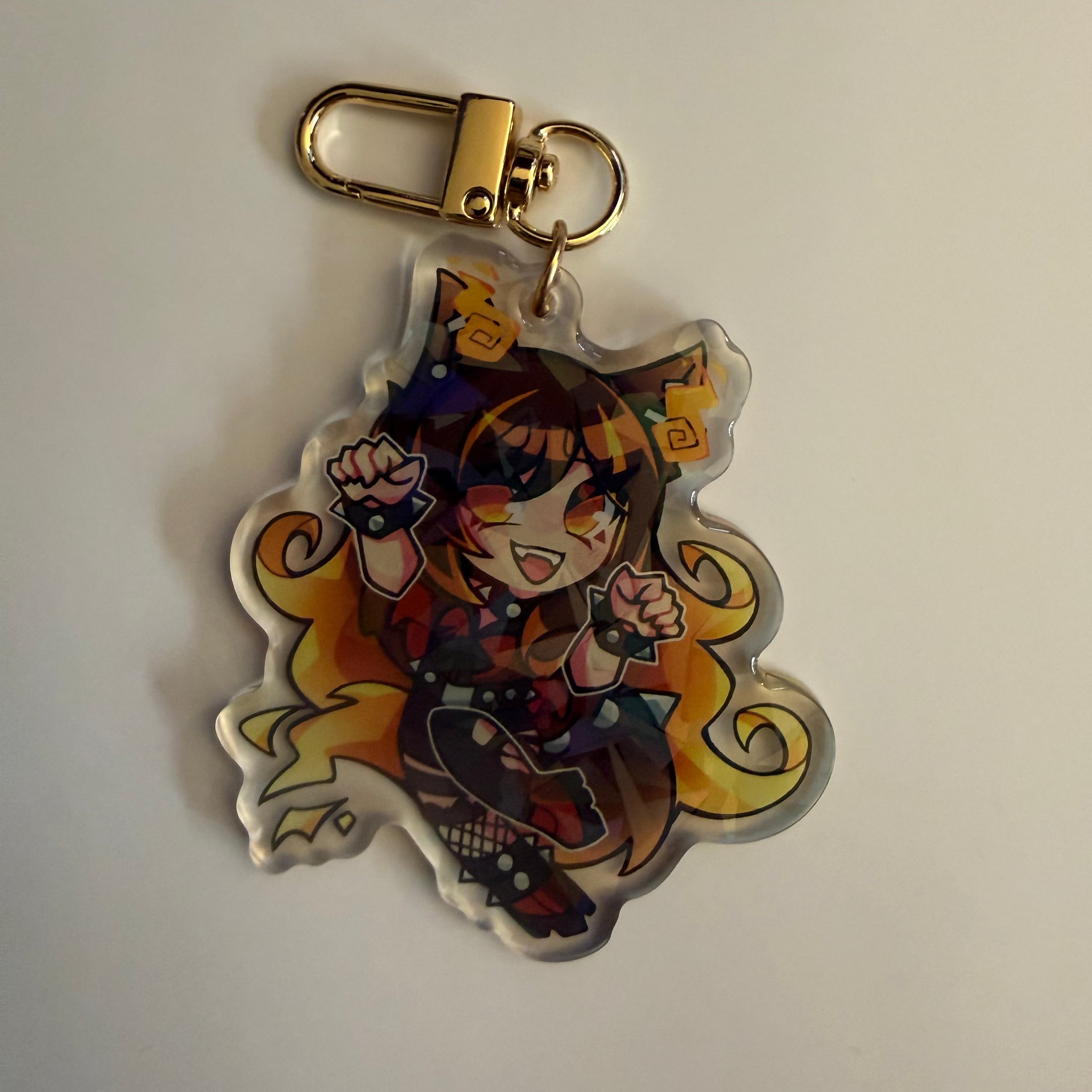 2.5in Indie Vtuber Keychain Charms 8 - Yuzu/Nemimi/Giwi/Emiliya/Crelly/Camila/Noro/Layna/Sinder