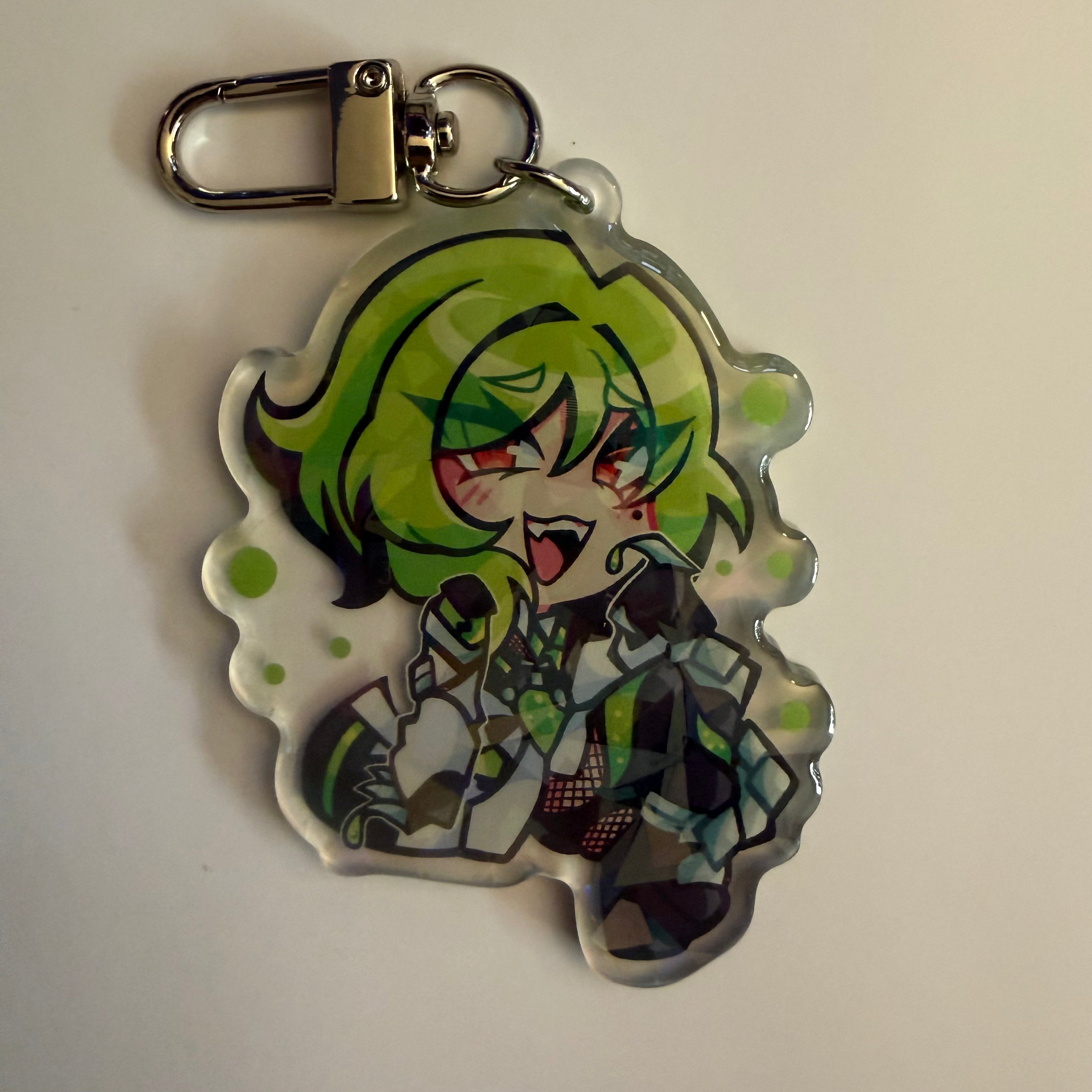 2.5in Indie Vtuber Keychain Charms 6 - Fufu/Fraiki/Lucia/Auteru/August Anomaly/Papa Mutt/Kloe Croc/Starlight Daryl/MysticLight/Fenari