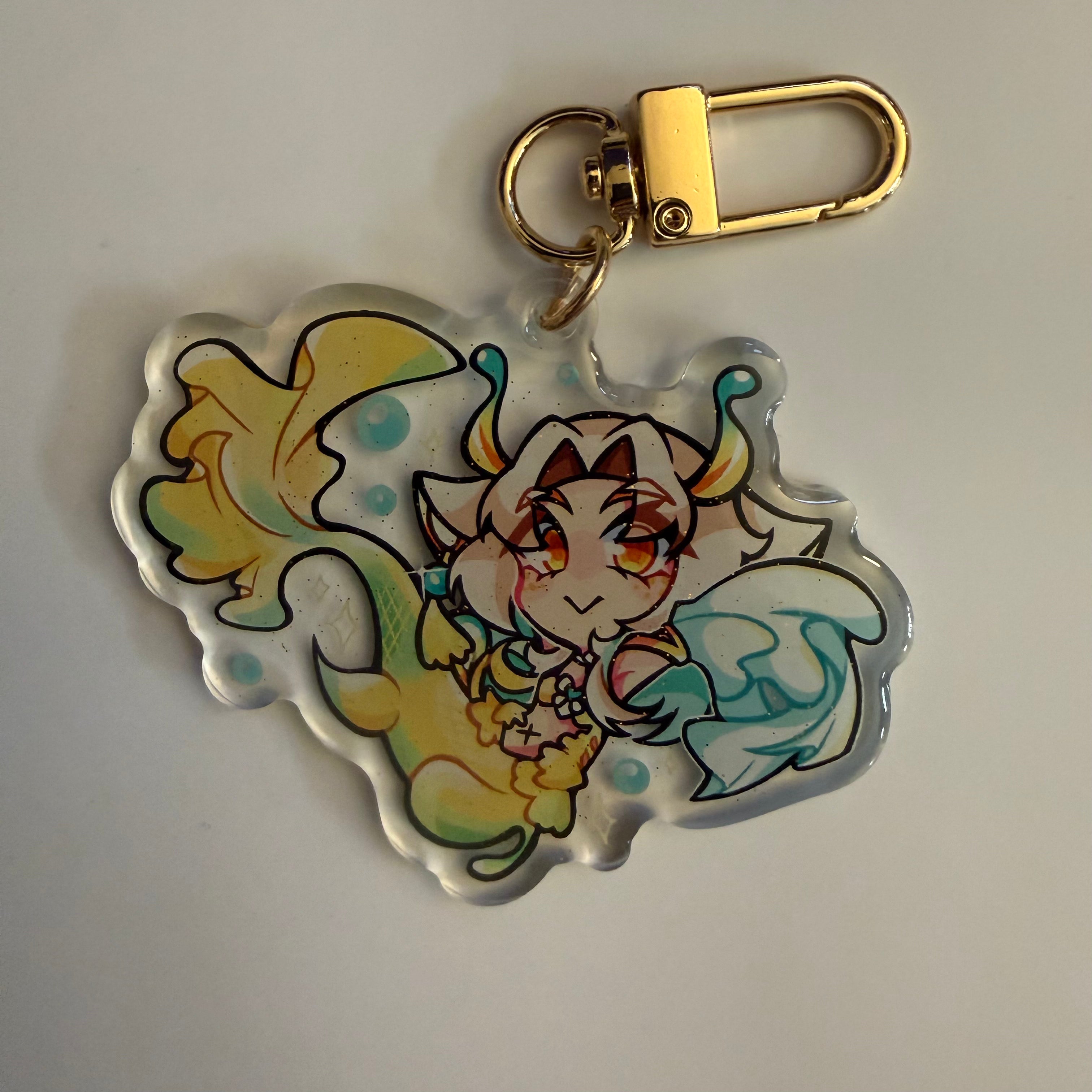 2.5in Indie Vtuber Keychain Charms 8 - Yuzu/Nemimi/Giwi/Emiliya/Crelly/Camila/Noro/Layna/Sinder