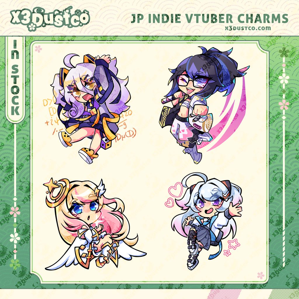 2.5in JP Indie Vtubers - Kson/Henya/Hestia Happiness/Nagi Okamoto