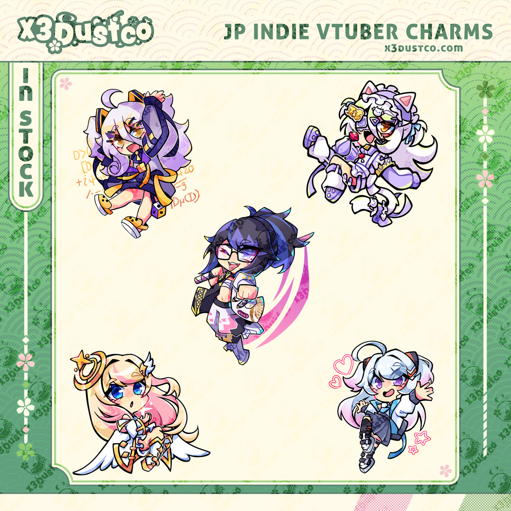 2.5in JP Indie Vtubers - Kson/Henya/Hestia Happiness/Nagi Okamoto
