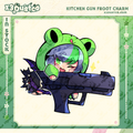 2.5in Frog Froot Keychain Charm