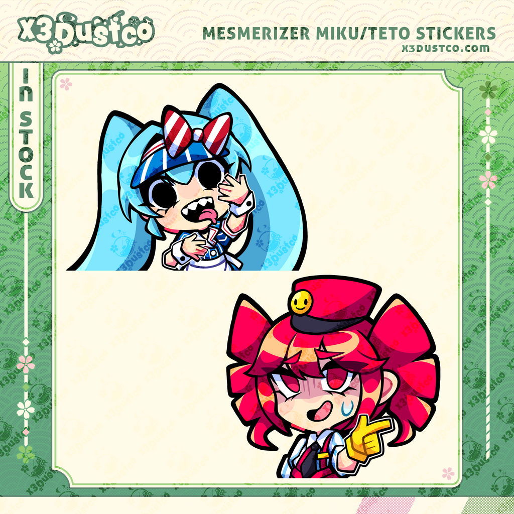 Mesmerizer Miku and Teto Stickers/Decals