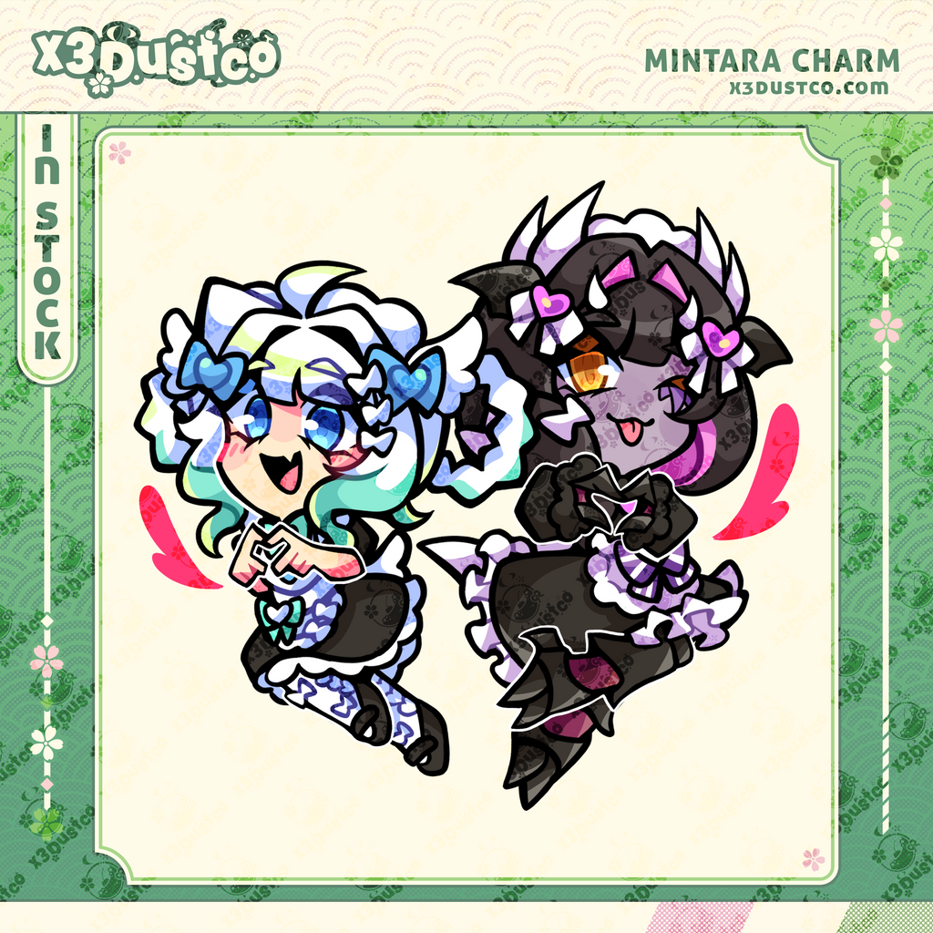 Maid Mint and Matara Acrylic Keychain/Charm