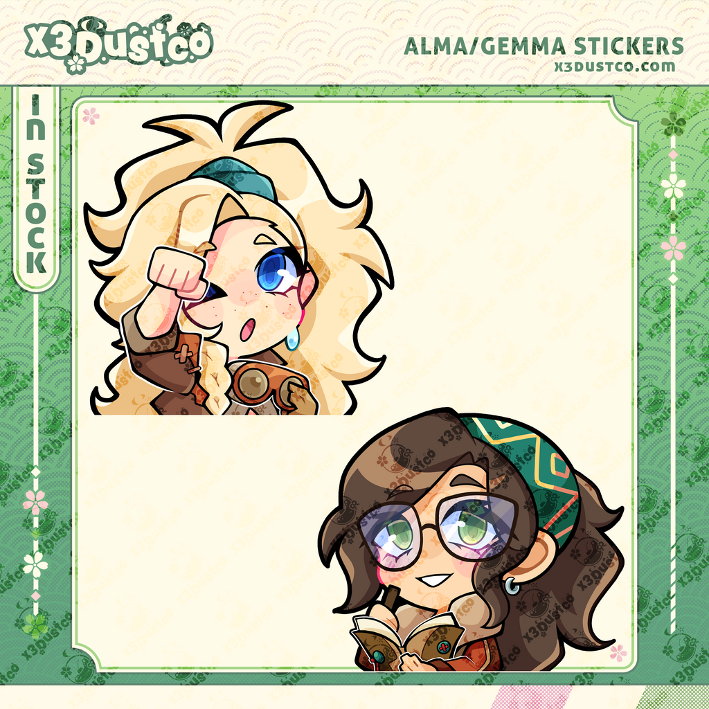Alma/Gemma Stickers/Decals