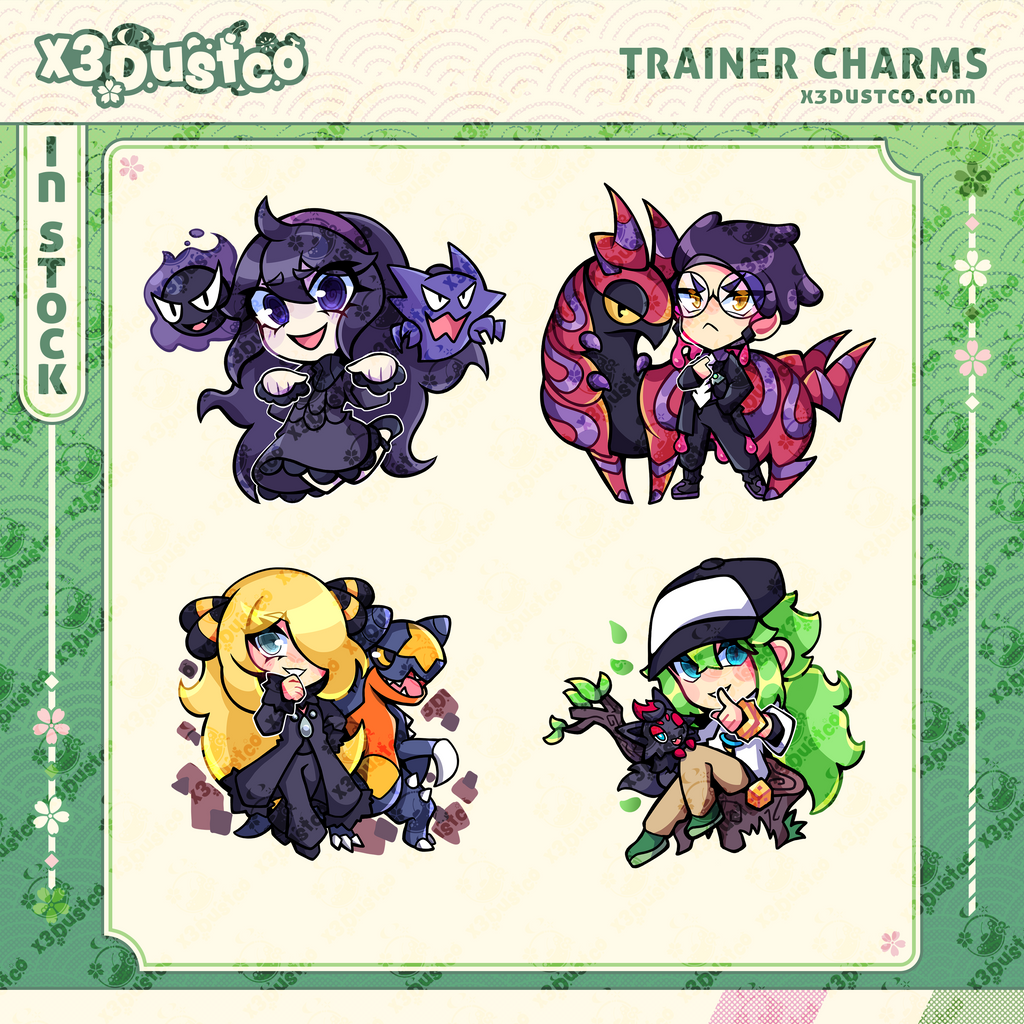 Trainer Keychain Charms