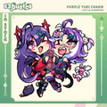 2.5in Purple Yuri Keychain Charm