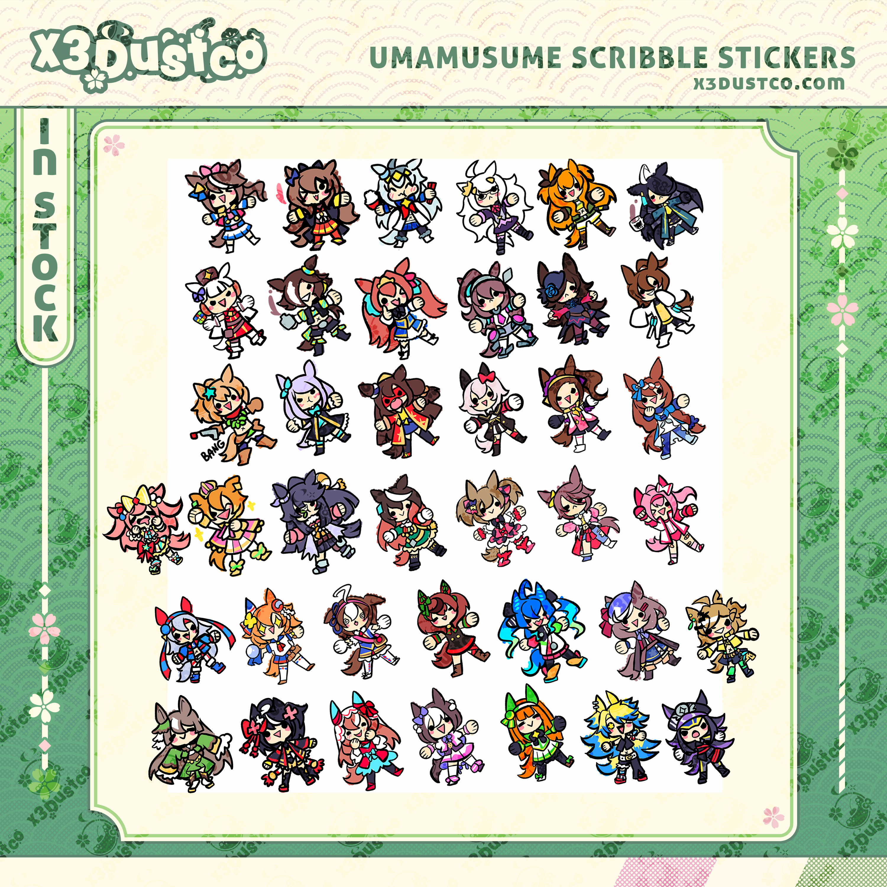 Umamusume Scribble Stickers