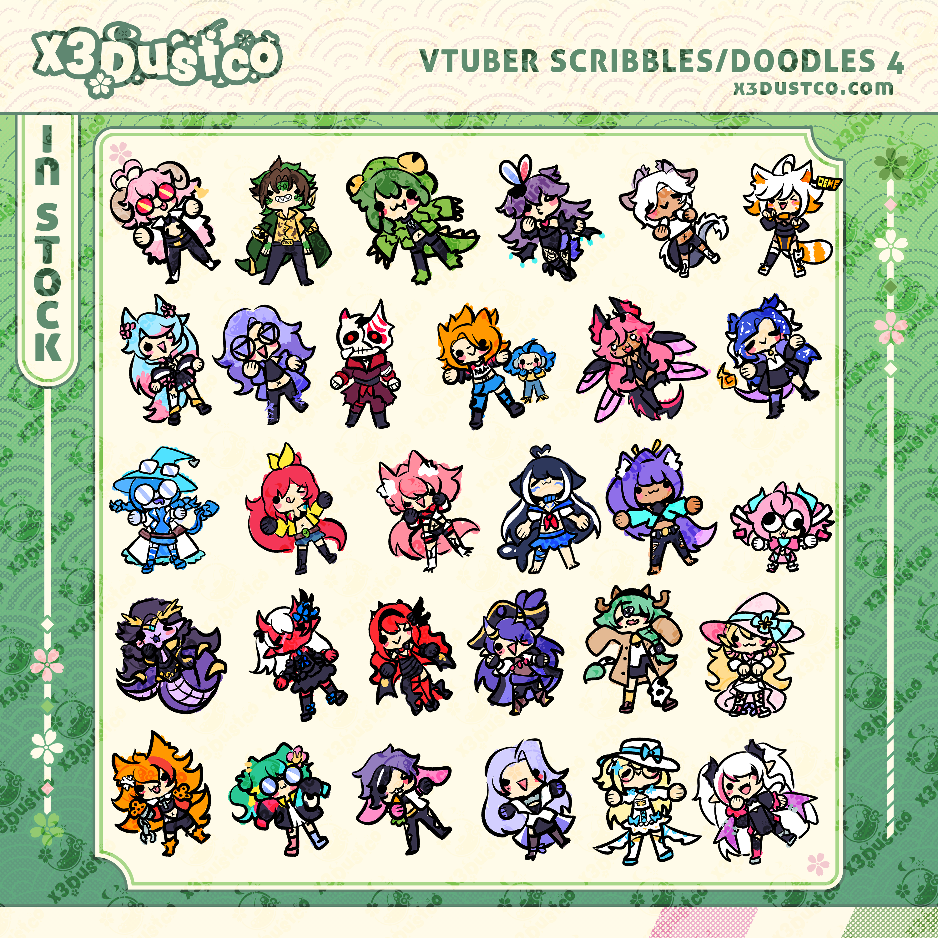 Vtuber Scribble/Doodle Stickers 4