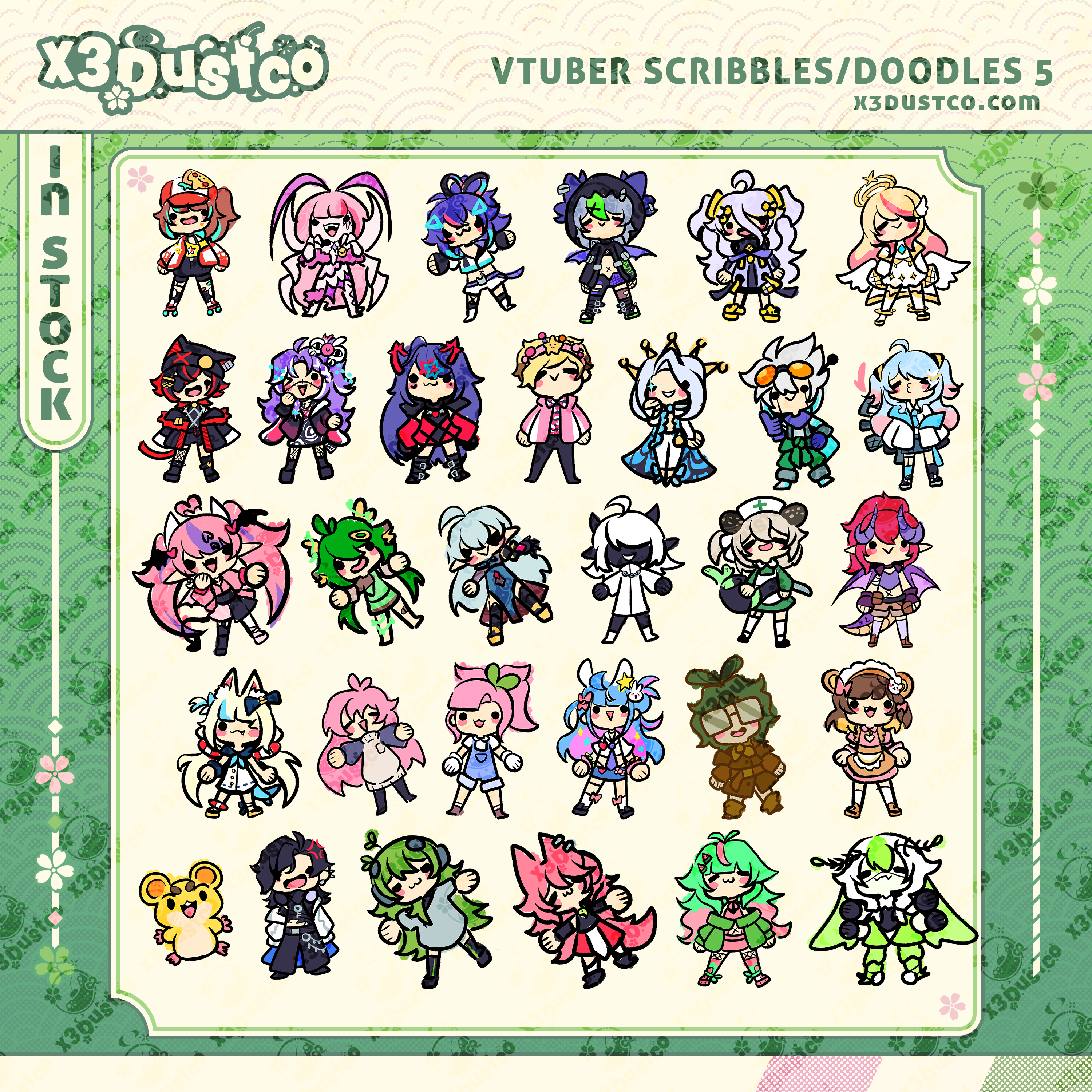 Vtuber Scribble/Doodle Stickers 5