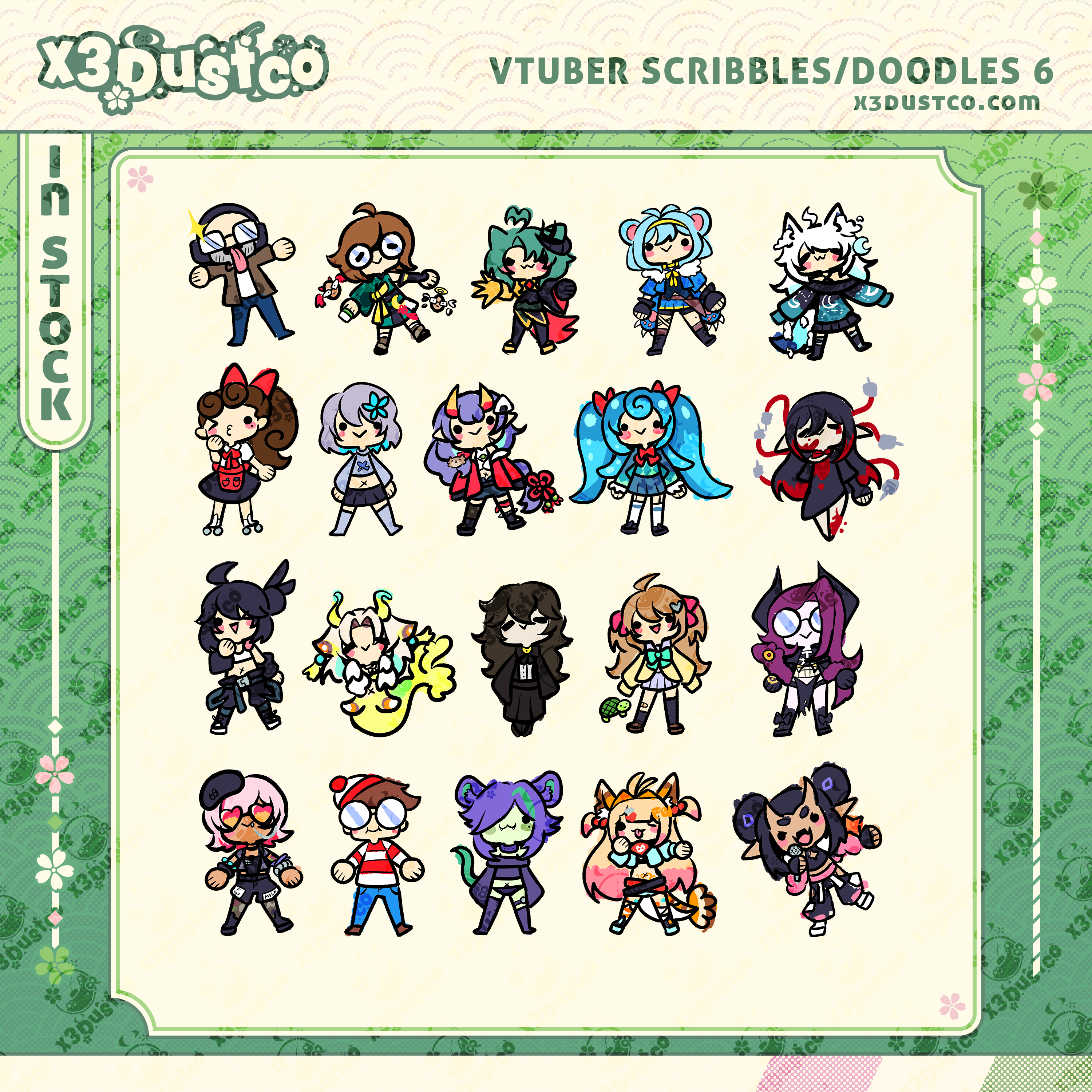 Vtuber Scribble/Doodle Stickers 6