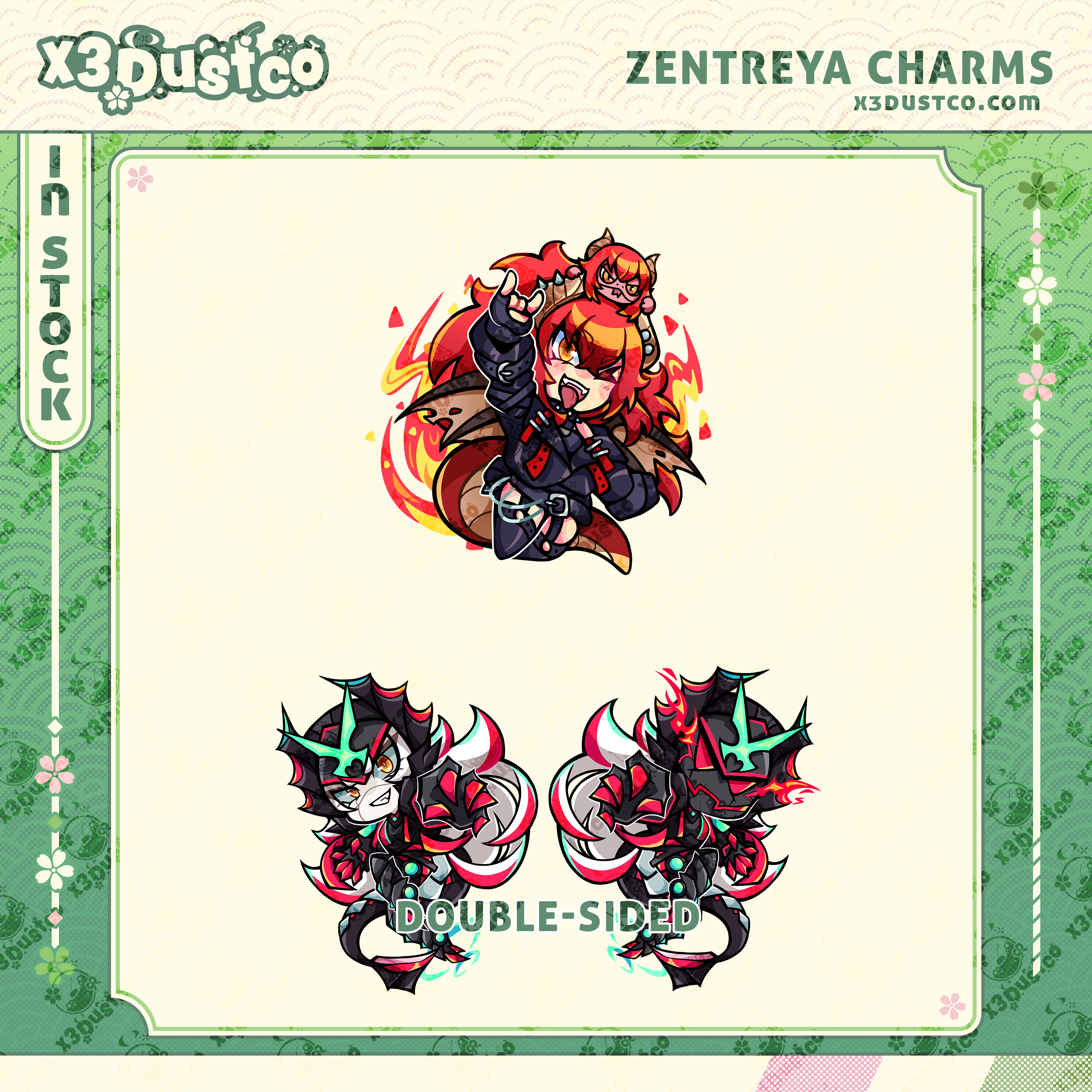 2.5in Zentreya Charms