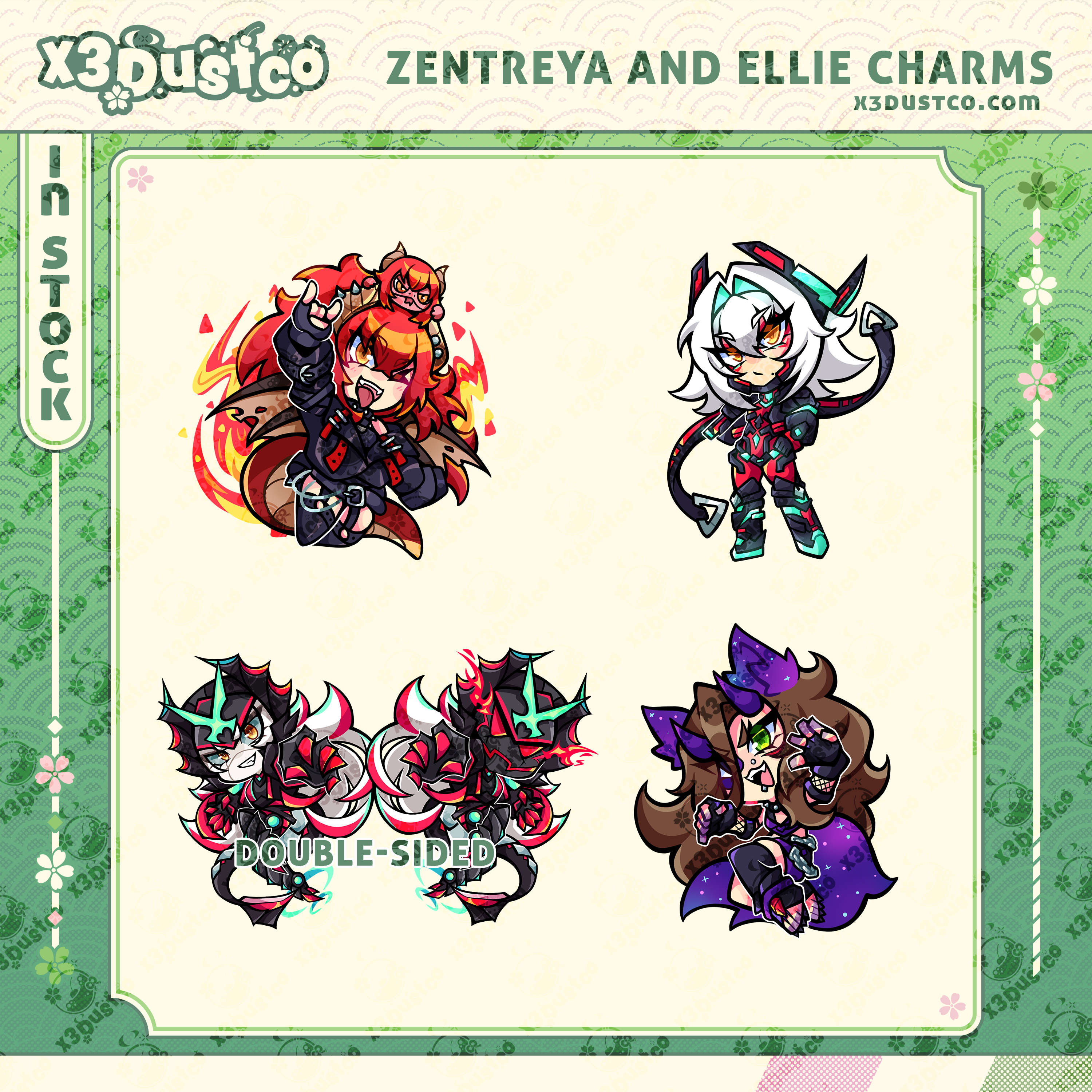 2.5in Zentreya/Barefoot Ellecktric Charms