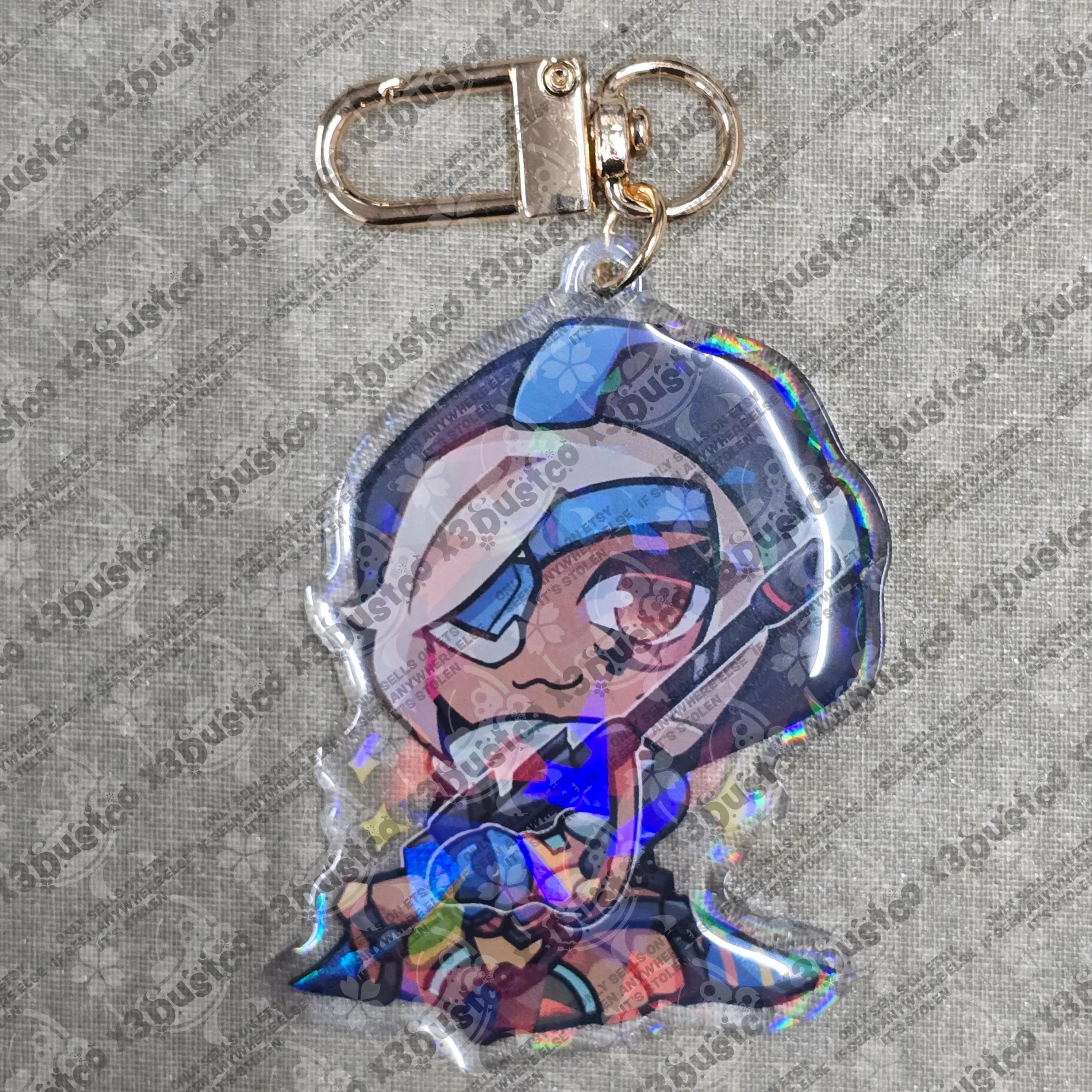 2.5in Overwatch Kiriko/Mercy/Juno/Ana/Anran/Mizuki Keychain Charms
