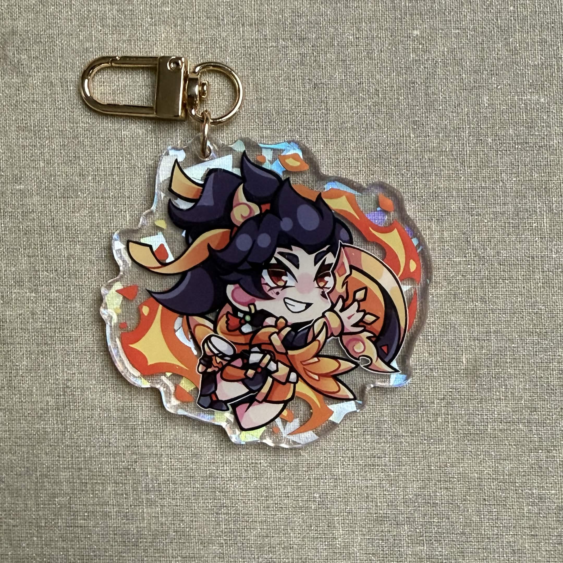 2.5in Overwatch Kiriko/Mercy/Juno/Ana/Anran/Mizuki Keychain Charms