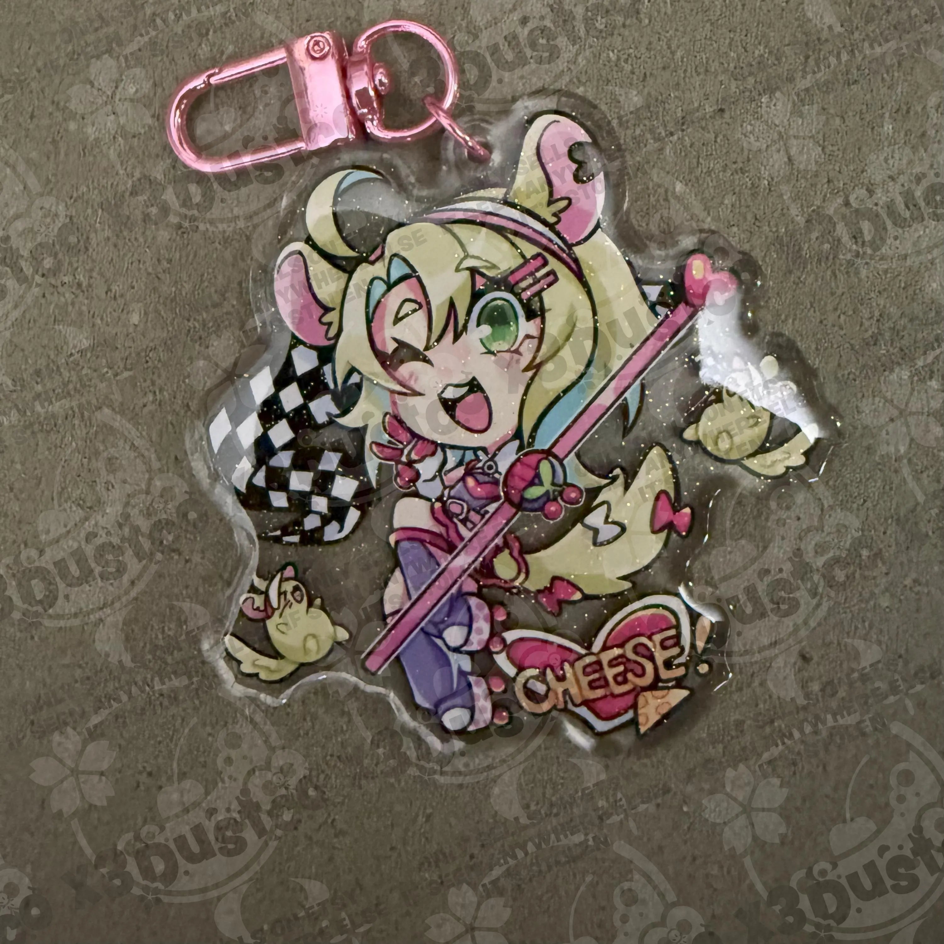 2.5in Indie Vtuber Keychain Charms 4 - Spite/Snuffy/KatieKat/Fefe/Chibidoki/Froggy/Grimmi/Ashton Marten/CottontailVA