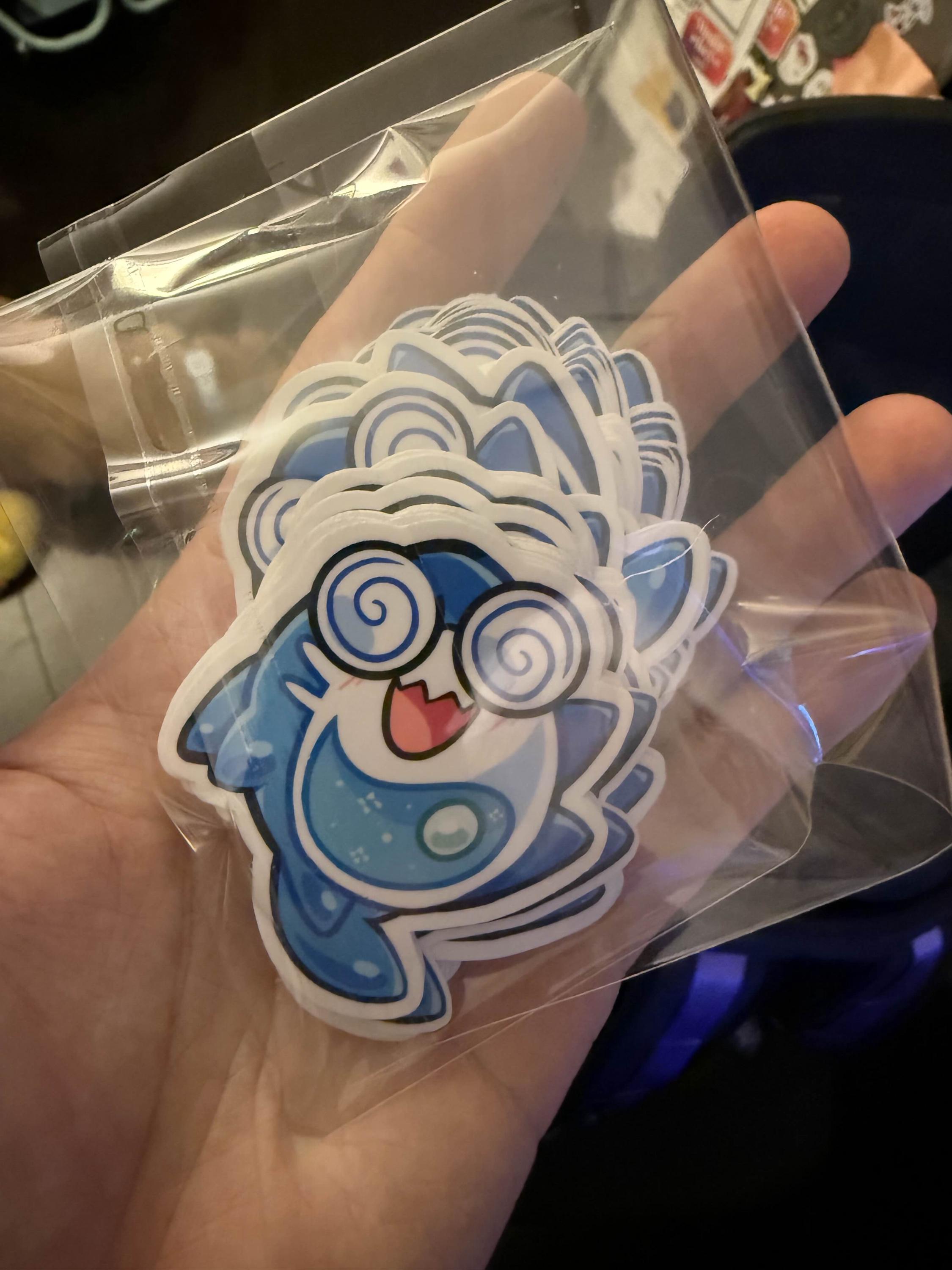 Babo the Marble Soda Shark Vtuber Sticker