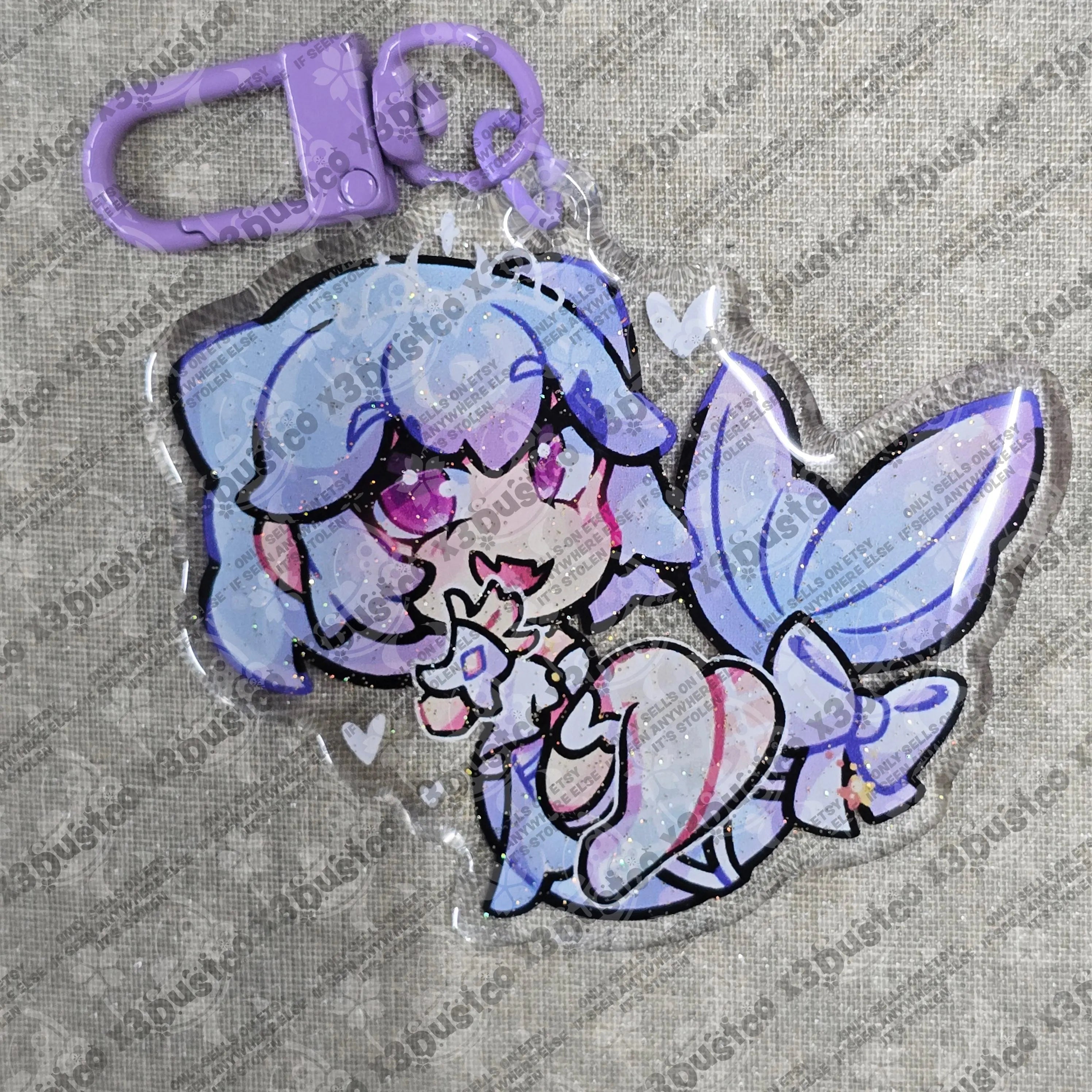 2.5in Indie Vtuber Keychain Charms 2 - Bao/Neuro/Dooby/Mogu/Nimi/Laimu/Vexoria