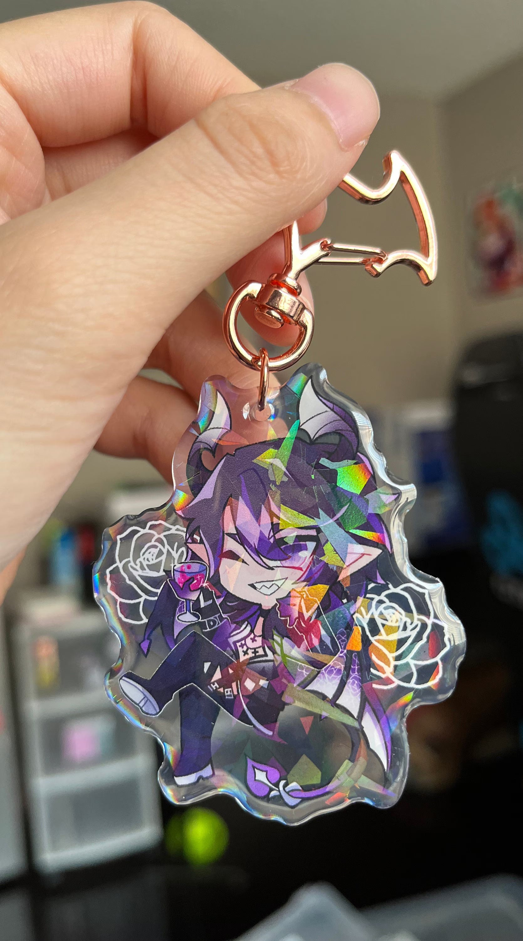 2.5in Ironmouse and Bubi Keychain Charms
