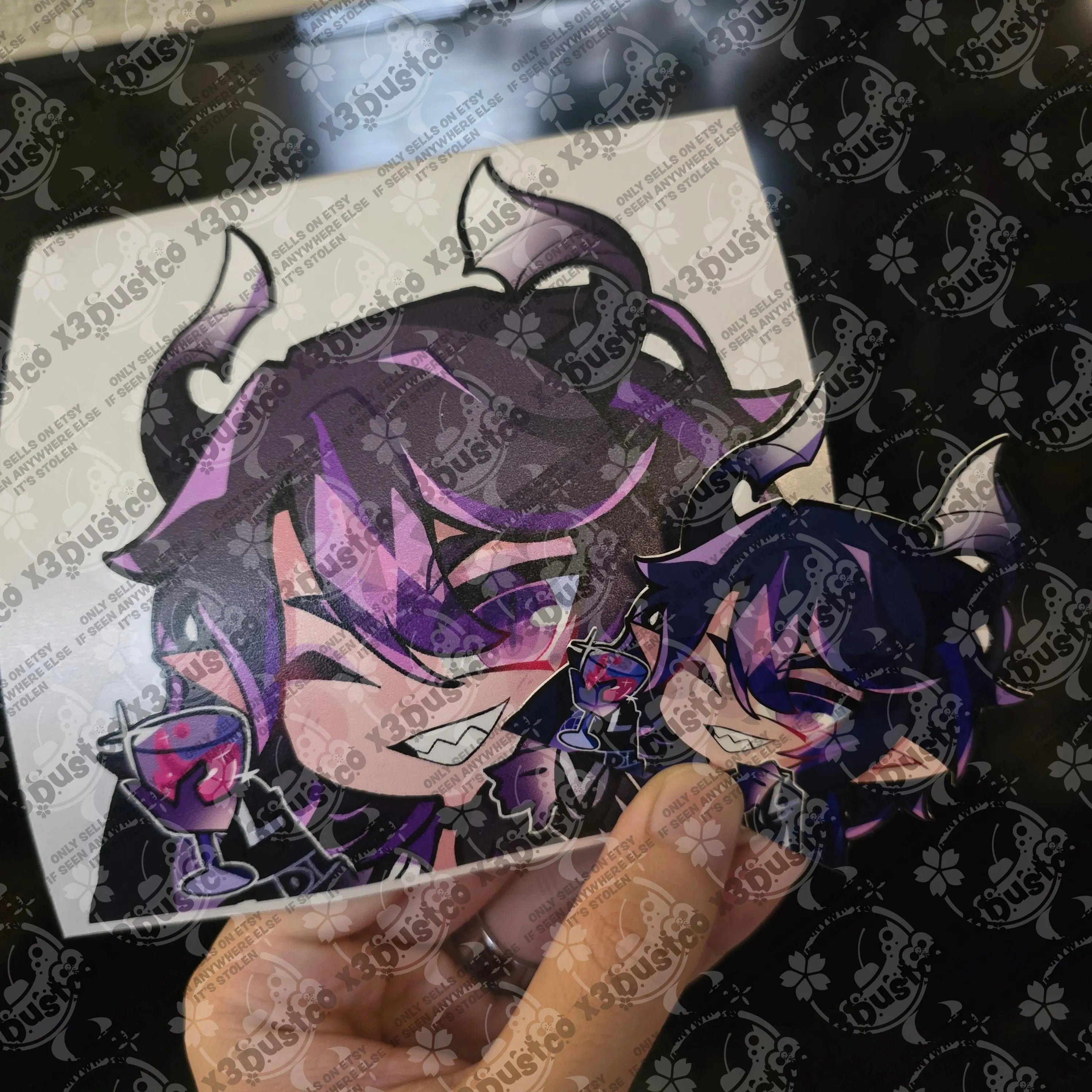 Vtuber Stickers/Decals - Projekt Melody/Froot/Ironmouse/Bubi/Zentreya