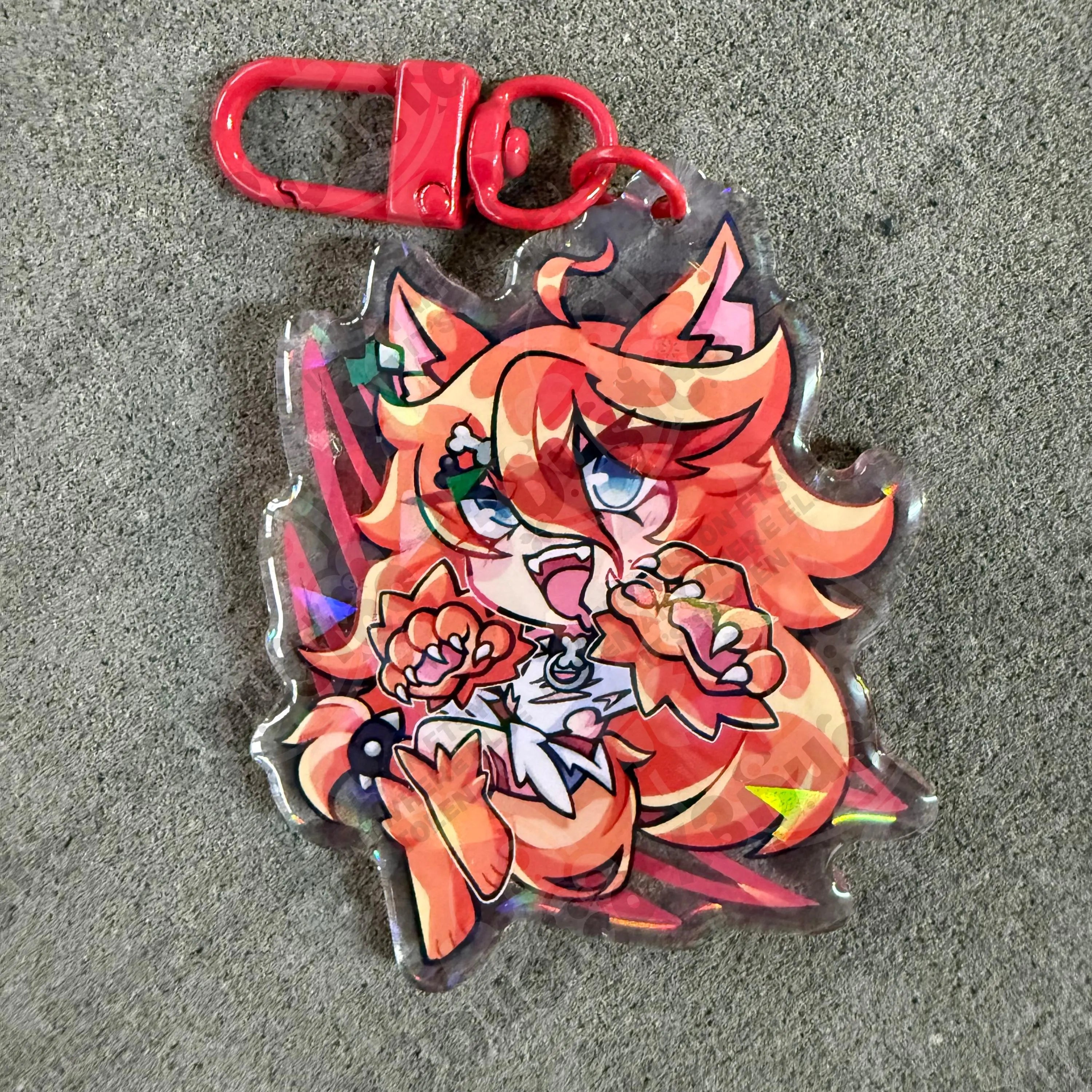 2.5in Vchiban Keychain Charms Buffpup/Rosedoodle