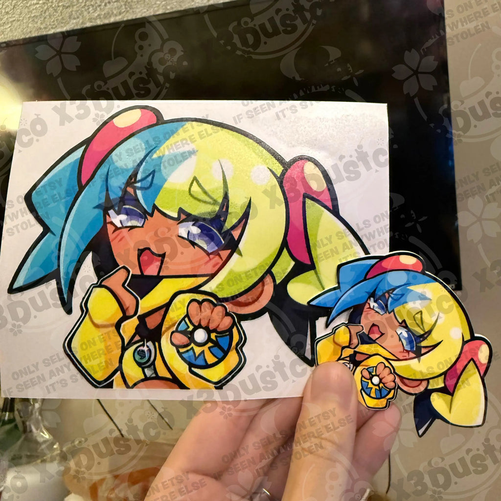 Pokemon ZA Trainers Sticker/Decals - Canari/Corbeau/Gwynn/Jacinthe/Lebanne