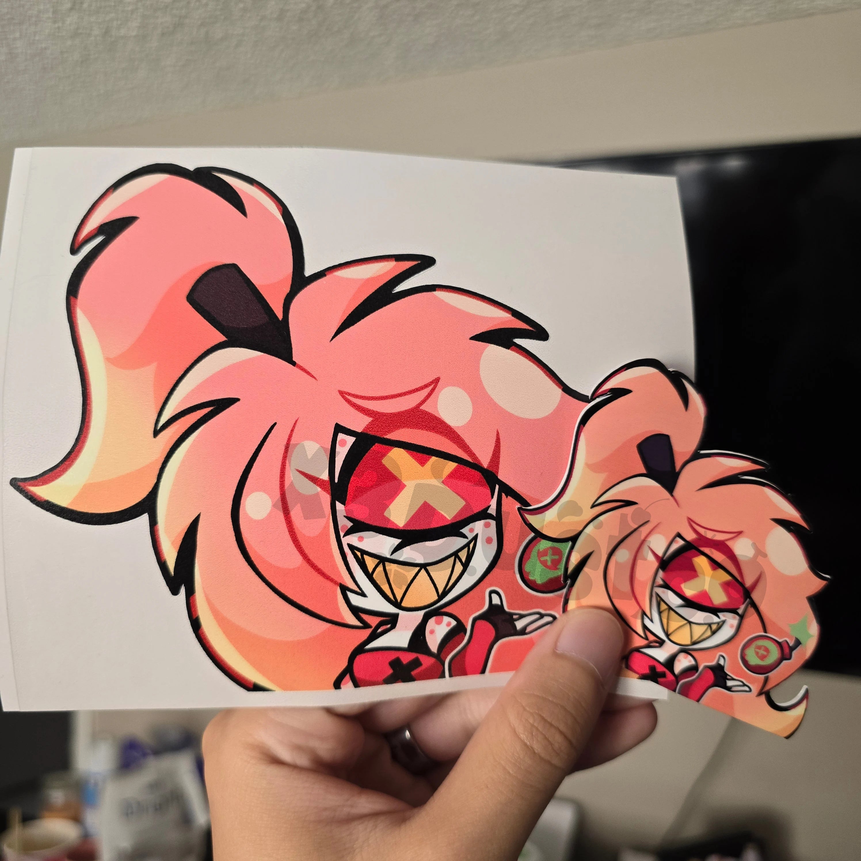 LAST RUN Hazbin Hotel Stickers/Decals Part 2 - Charlie/Adam/Lute/Emily/Cherri Bomb