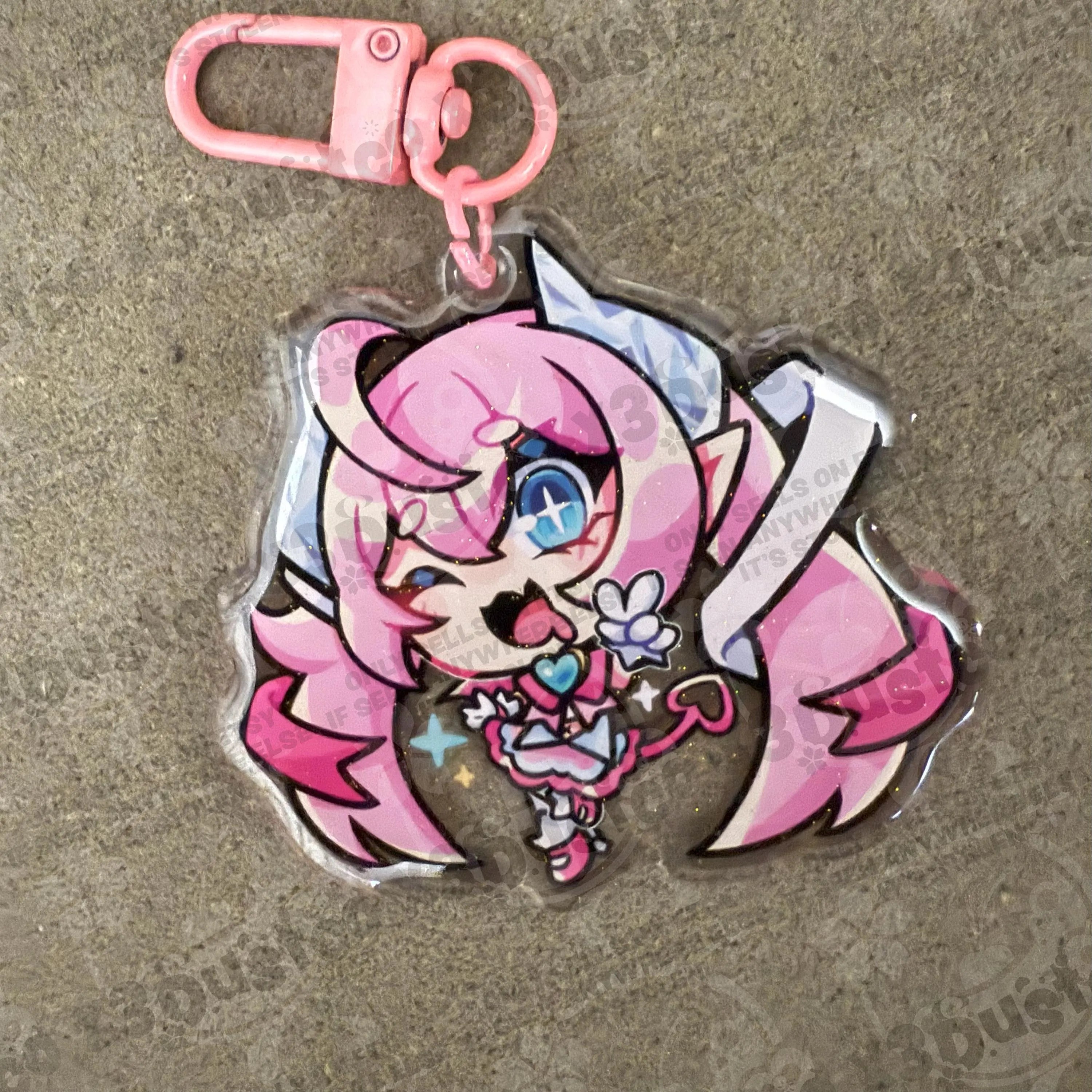 2.5in Indie Vtuber Keychain Charms 4 - Spite/Snuffy/KatieKat/Fefe/Chibidoki/Froggy/Grimmi/Ashton Marten/CottontailVA