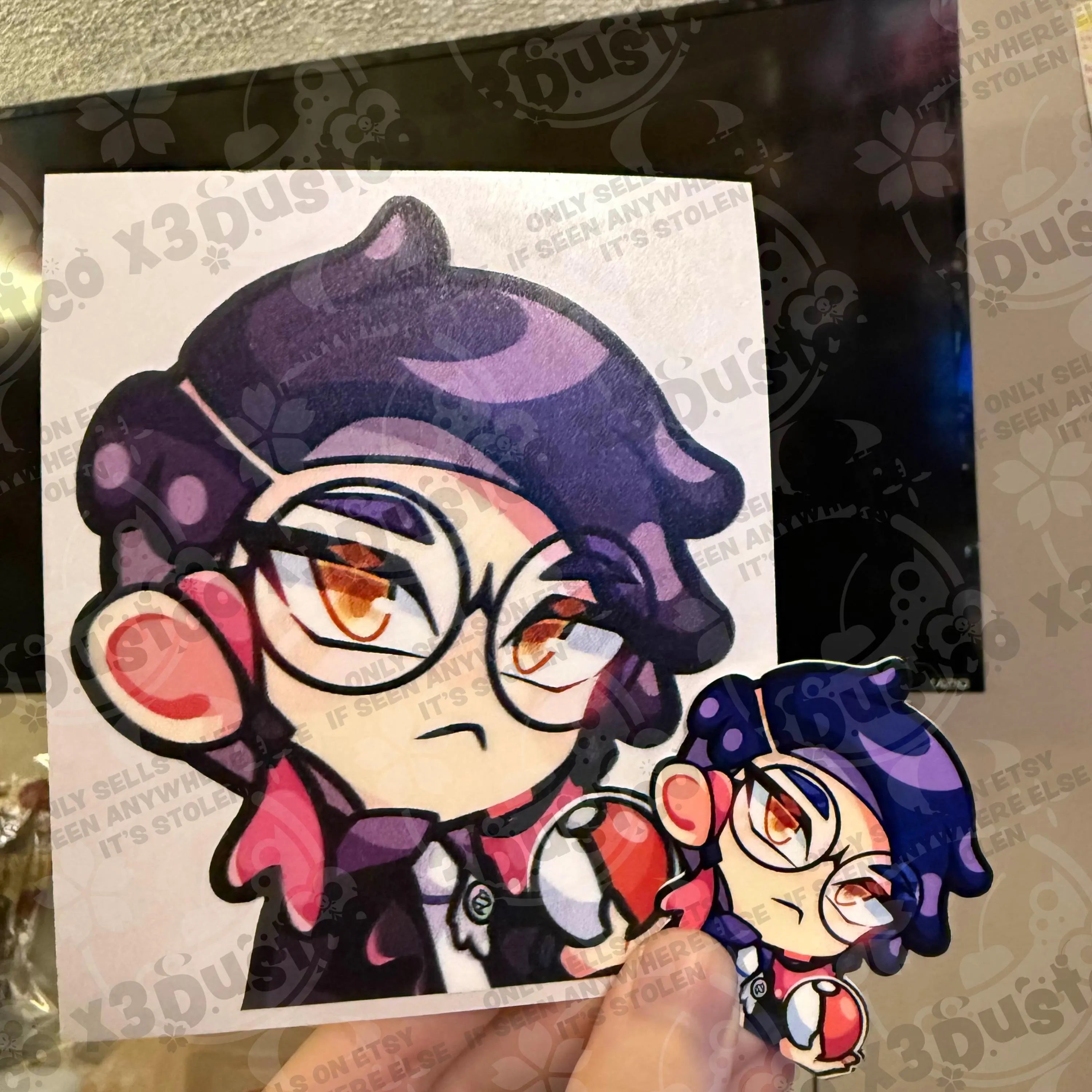 Pokemon ZA Trainers Sticker/Decals - Canari/Corbeau/Gwynn/Jacinthe/Lebanne