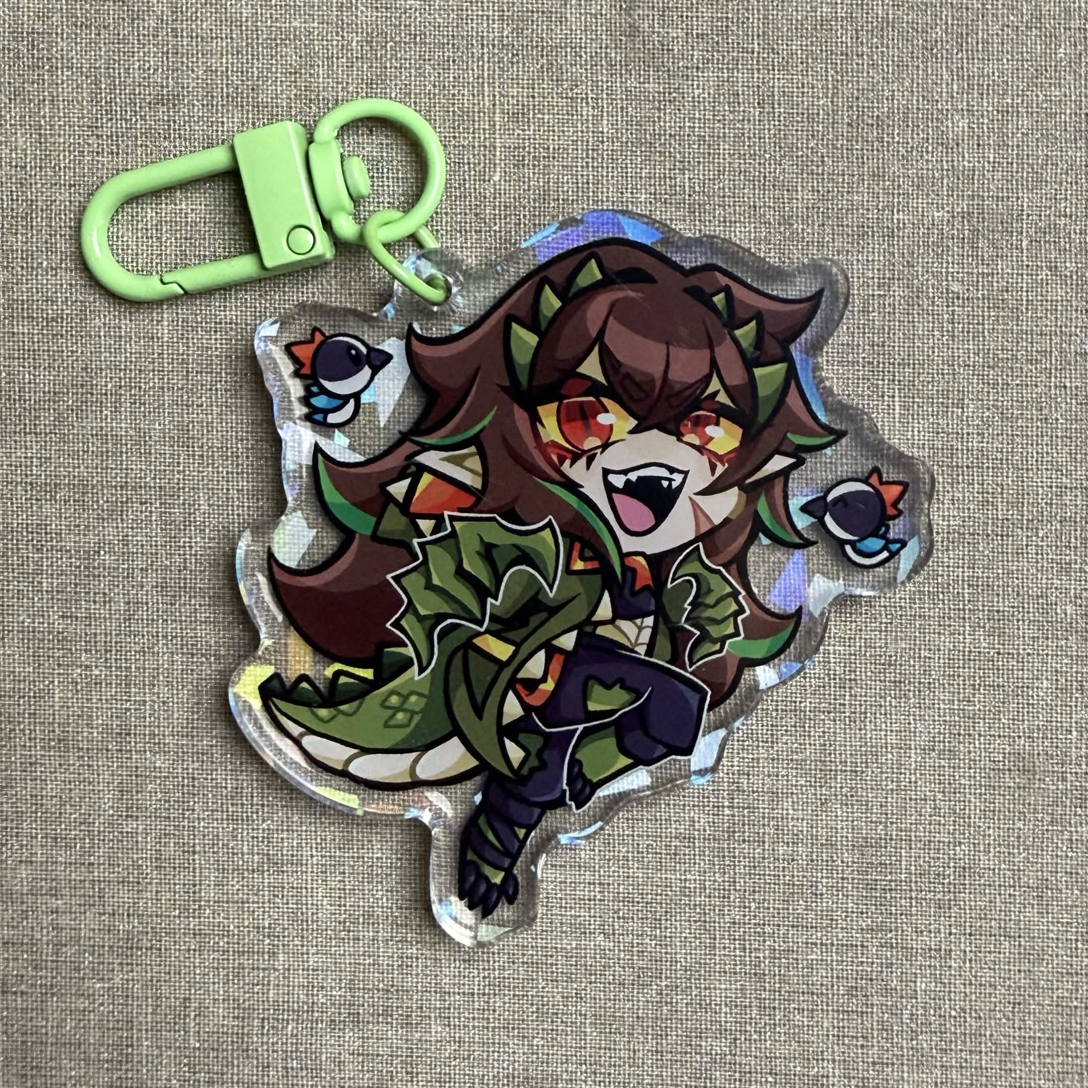 2.5in Beastiez Keychain Charms - Beribug/Pia Pi/Kairyu Crocodile/Tori Oriane