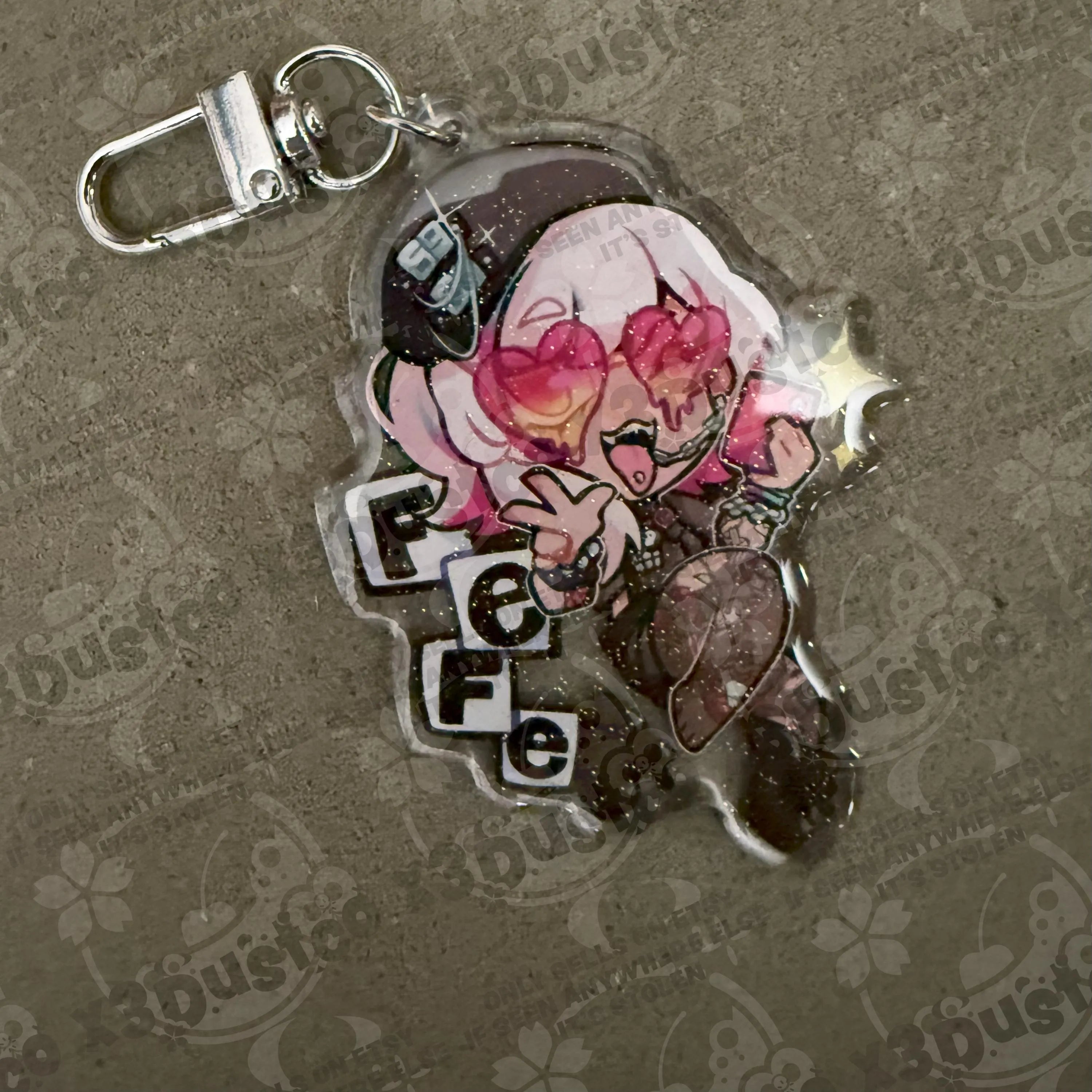 2.5in Indie Vtuber Keychain Charms 4 - Spite/Snuffy/KatieKat/Fefe/Chibidoki/Froggy/Grimmi/Ashton Marten/CottontailVA
