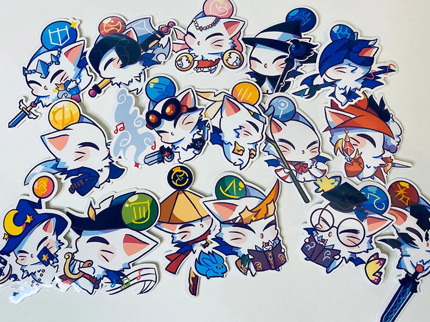 Final Fantasy XIV Moogle Class Stickers