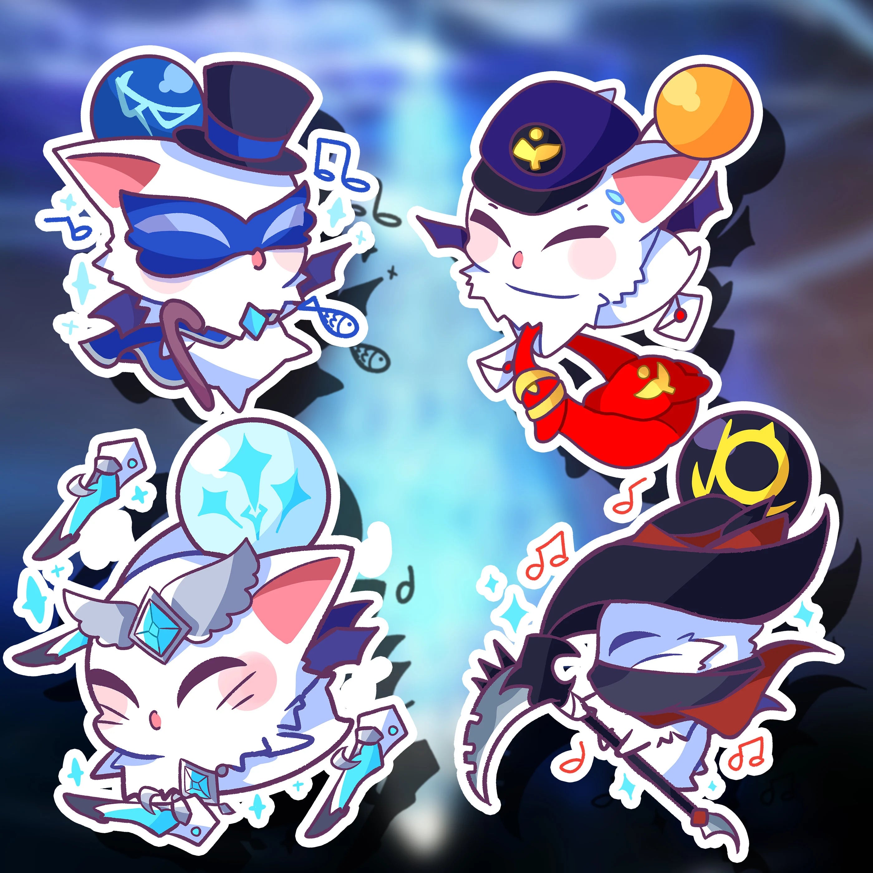 Final Fantasy XIV Moogle Class Stickers