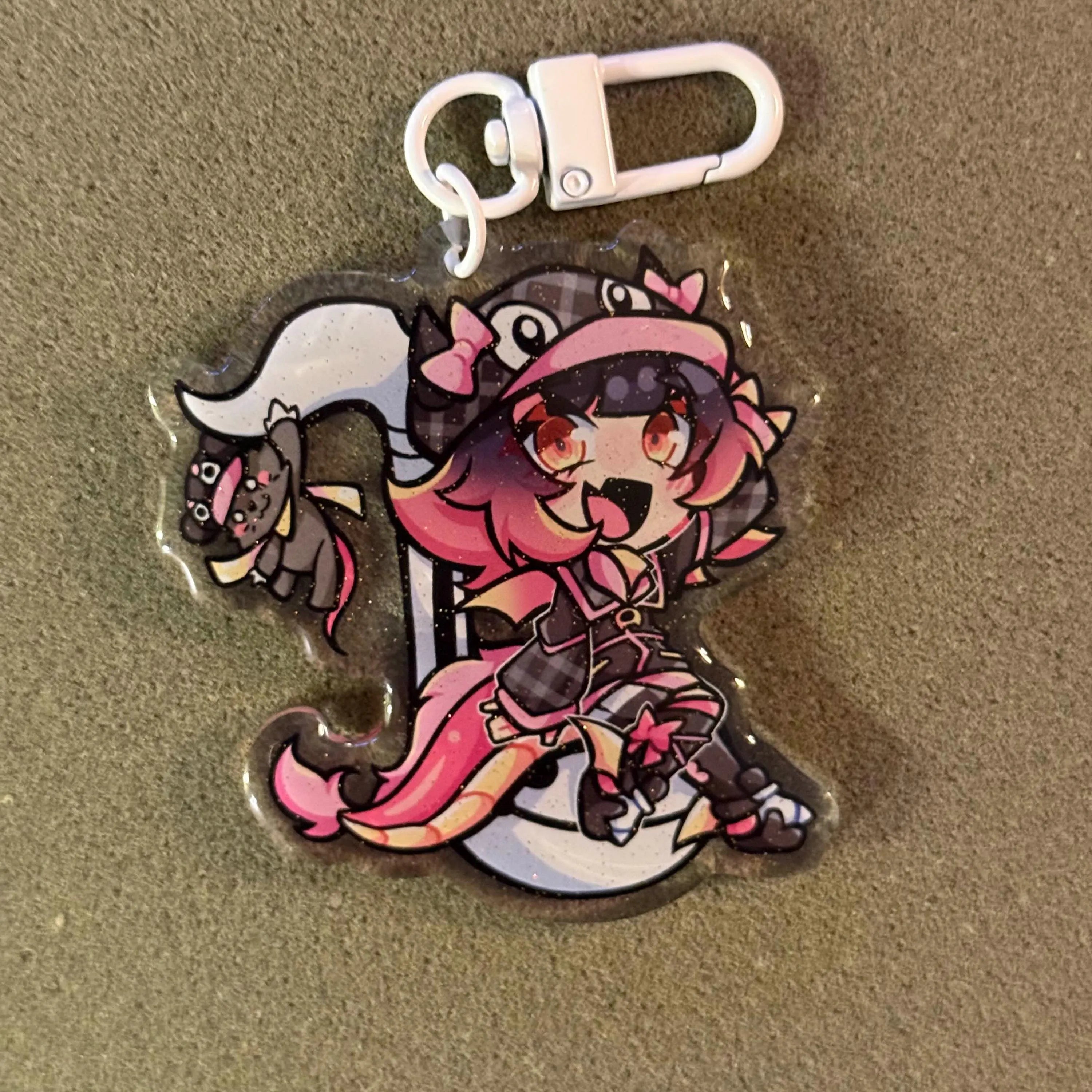 2.5in Indie Vtuber Keychain Charms 6 - Fufu/Fraiki/Lucia/Auteru/August Anomaly/Papa Mutt/Kloe Croc/Starlight Daryl/MysticLight/Fenari