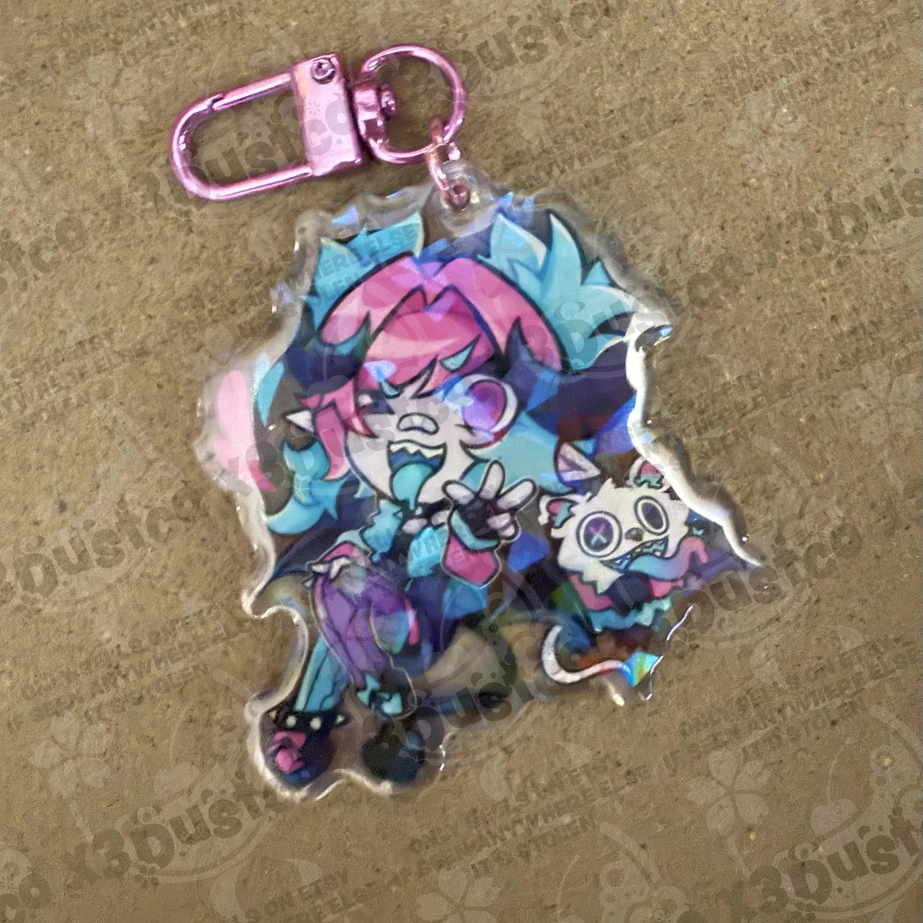 2.5in Indie Vtuber Keychain Charms 3 - Suko/Toma/Meicha/Fream/CyYu/Juniper/HeavenlyFather/Kabhaal/Trickywi