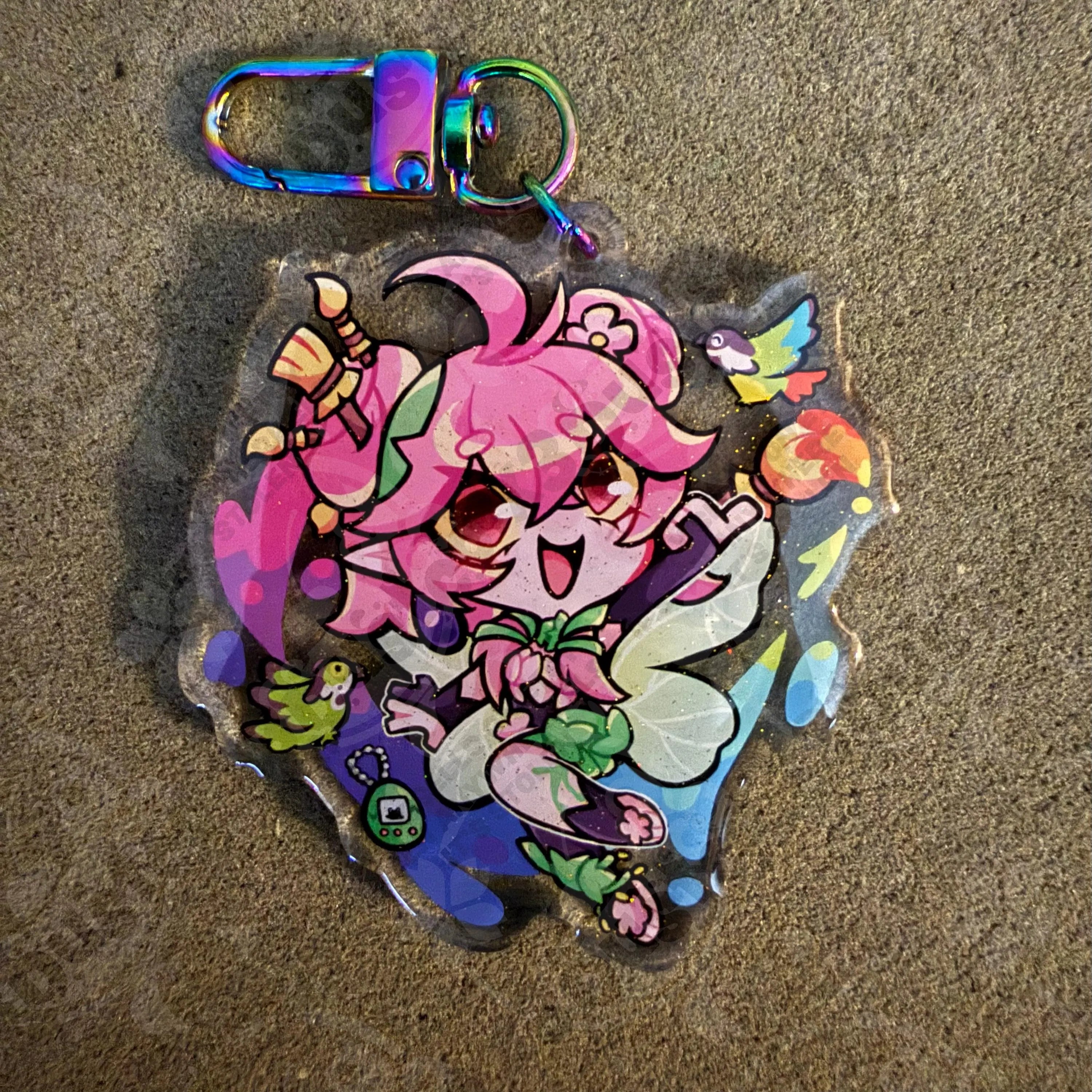 2.5in Indie Vtuber Keychain Charms 4 - Spite/Snuffy/KatieKat/Fefe/Chibidoki/Froggy/Grimmi/Ashton Marten/CottontailVA