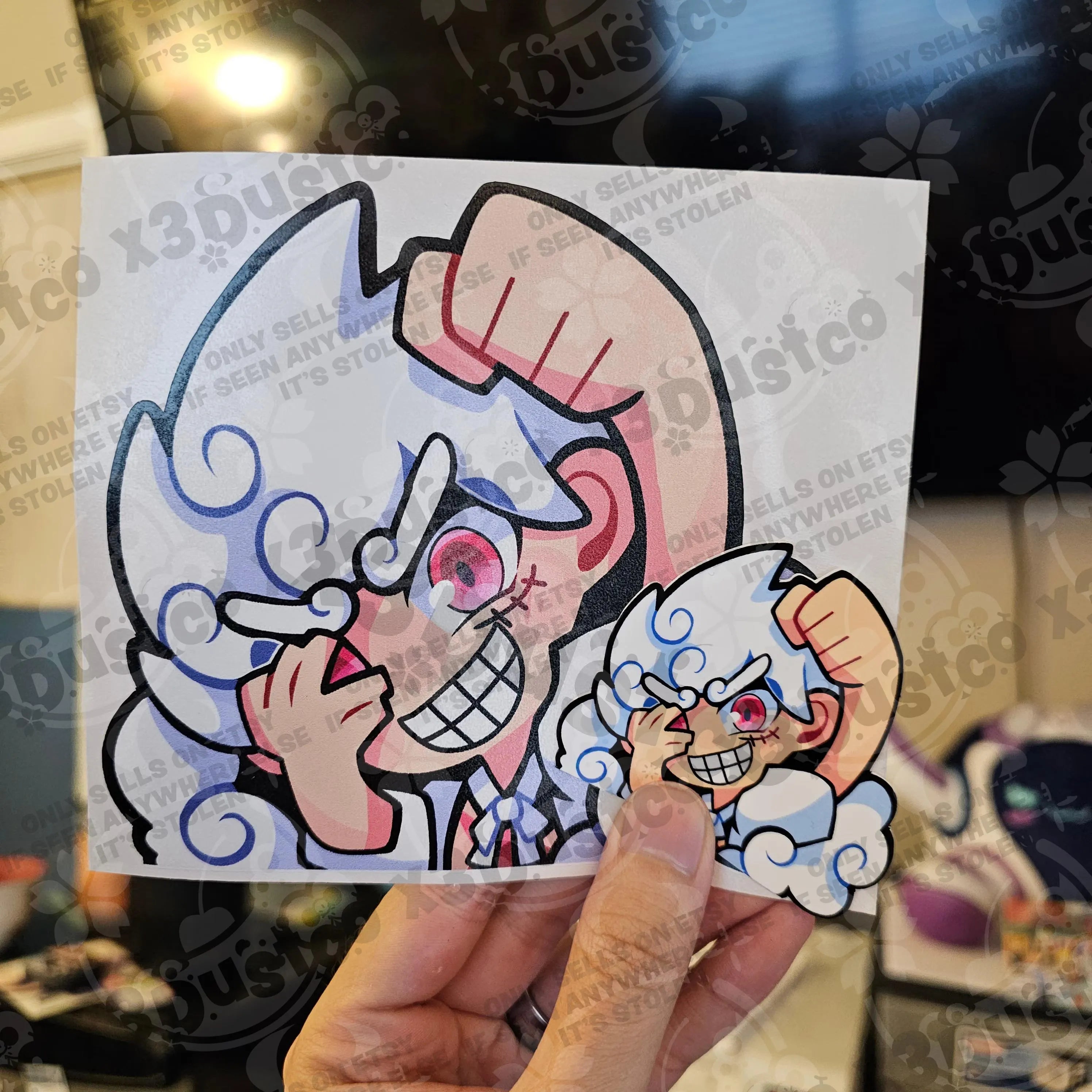 Pirate Anime Stickers/Decals - Luffy/Zoro/Yamato/Uta/Katakuri