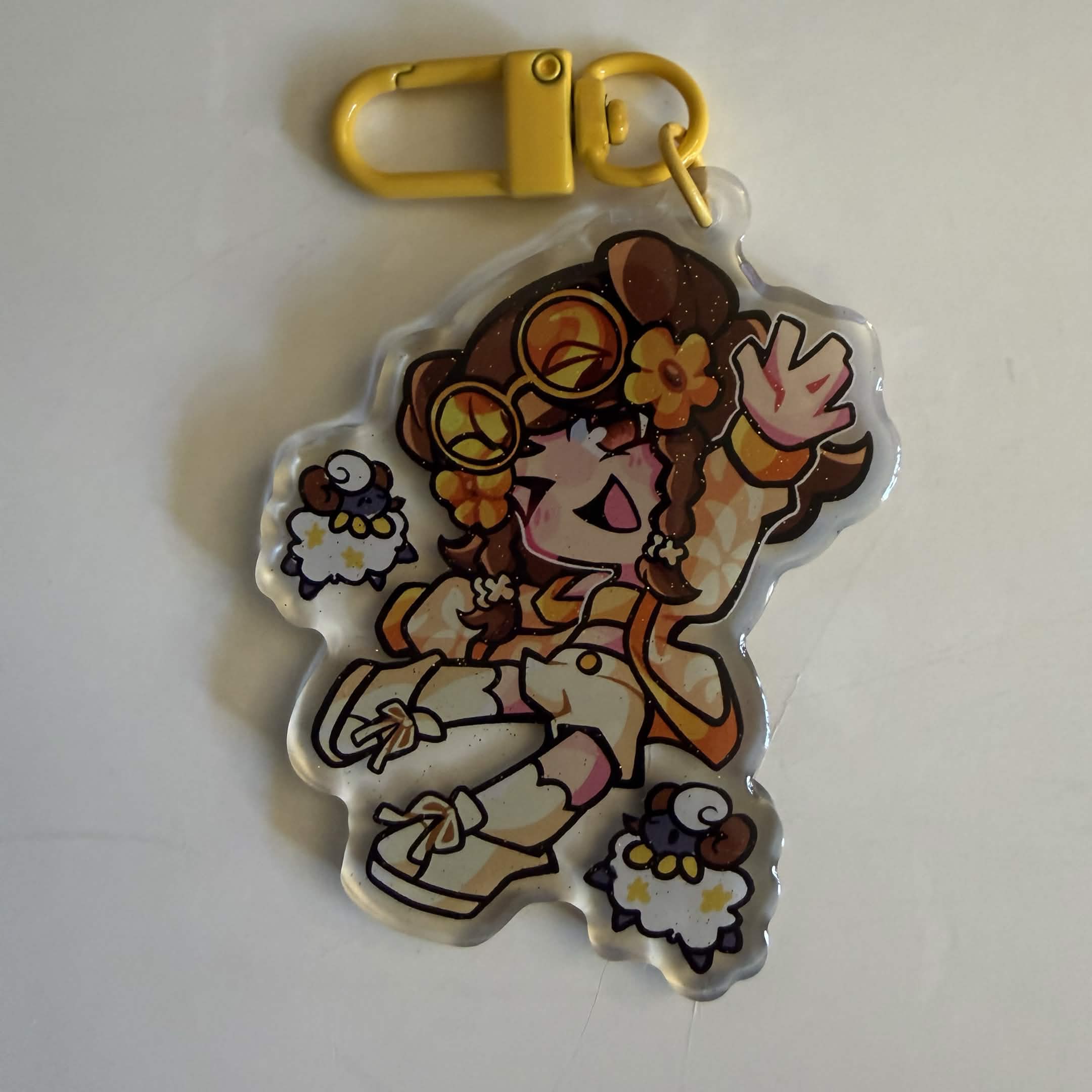 2.5in Glassesjournal and Ray Acrylic Keychain Charms