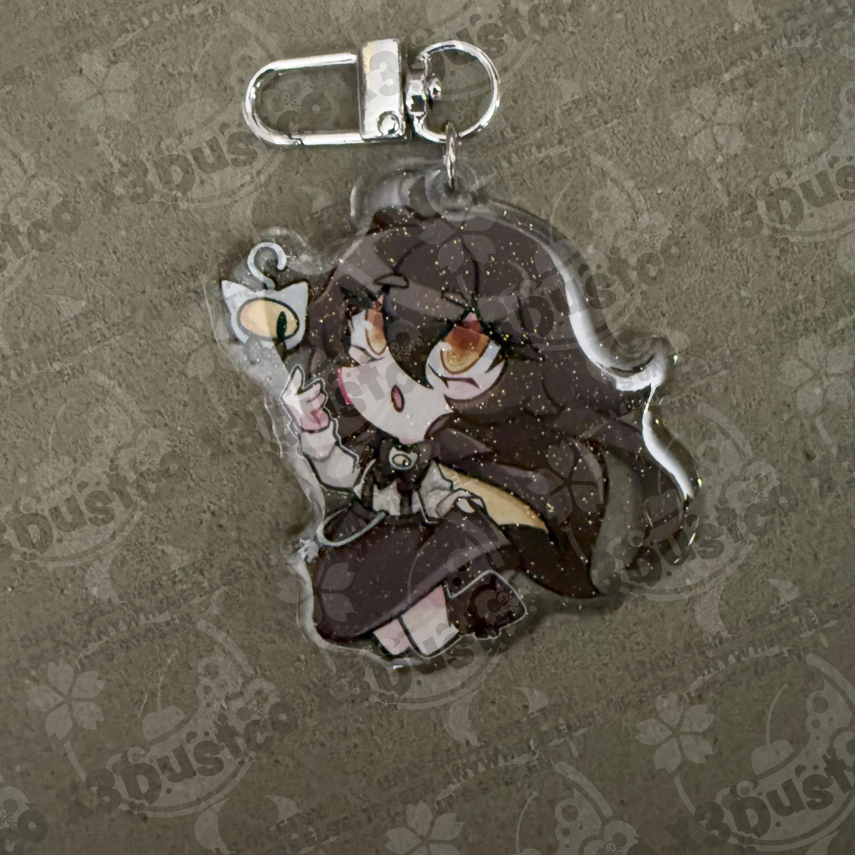 2.5in Indie Vtuber Keychain Charms 4 - Spite/Snuffy/KatieKat/Fefe/Chibidoki/Froggy/Grimmi/Ashton Marten/CottontailVA